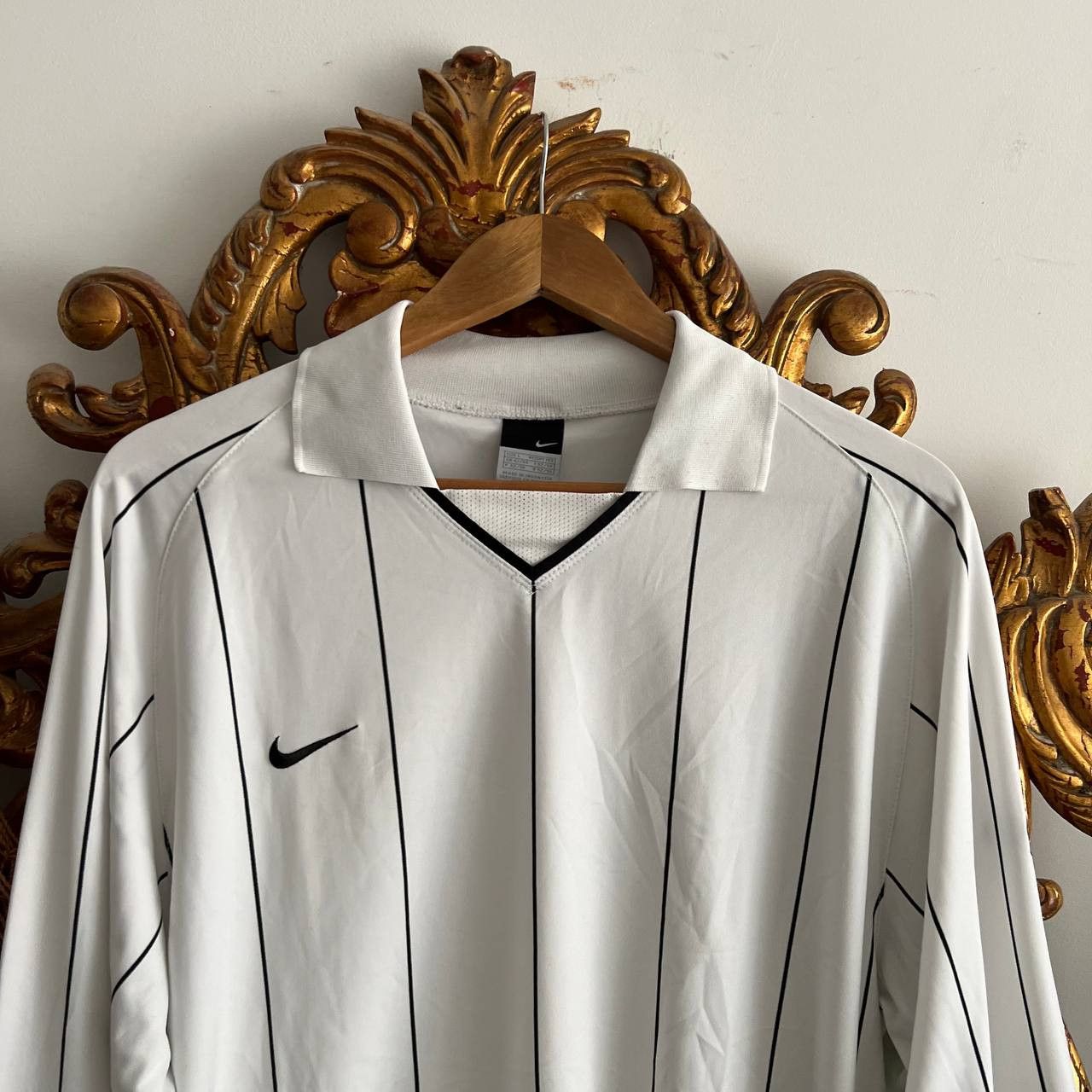 Nike Vintage Nike Striped Jersey Logo y2k Longsleeve Size US L / EU 52-54 / 3 - 3 Thumbnail
