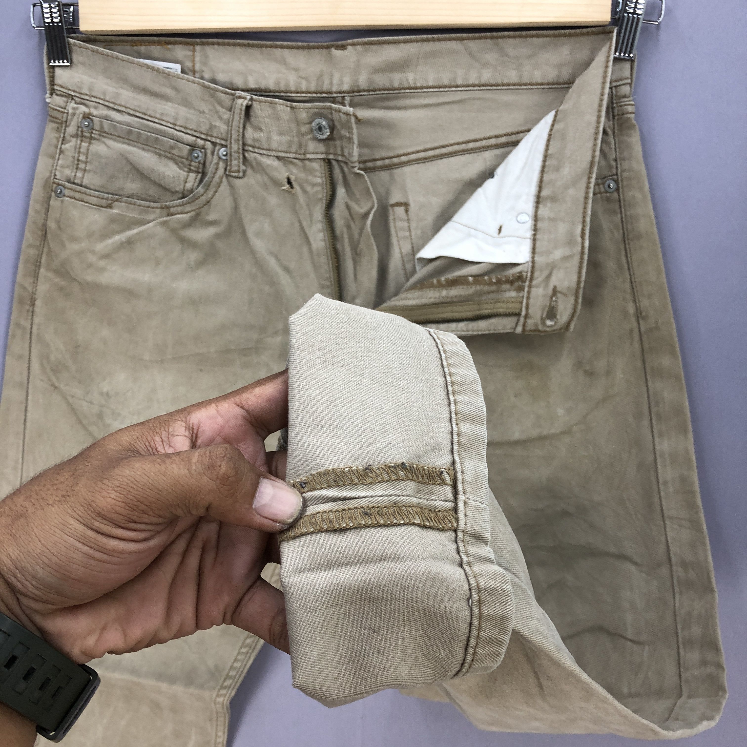 Levi's Vintage Levis Distressed Brown Jeans Levi's Ripped Denim Size US 34 / EU 50 - 11 Thumbnail