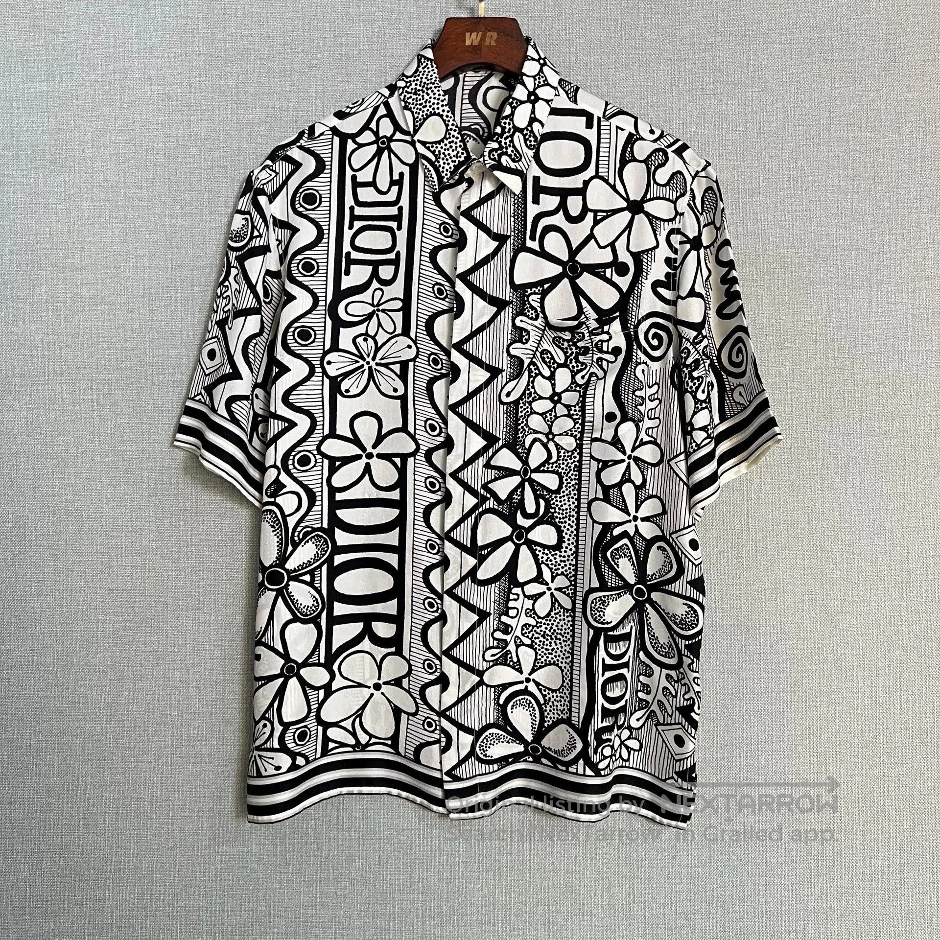 Dior Dior x Stussy Graffiti Floral S/S Shirt. Size US M / EU 48-50 / 2 - 1 Thumbnail