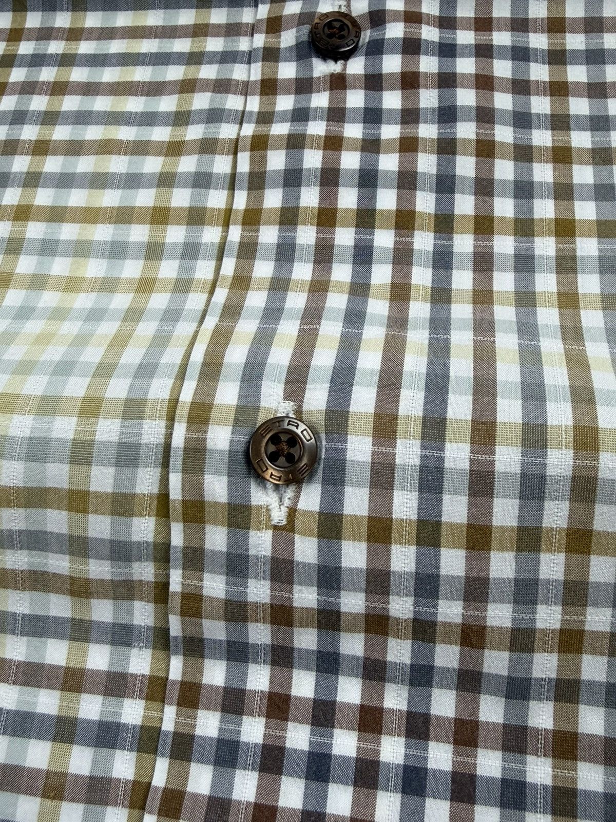 Etro Etro Vintage Plaid Button-Up Shirt Cotton Italy L Luxyry Size US L / EU 52-54 / 3 - 16 Thumbnail