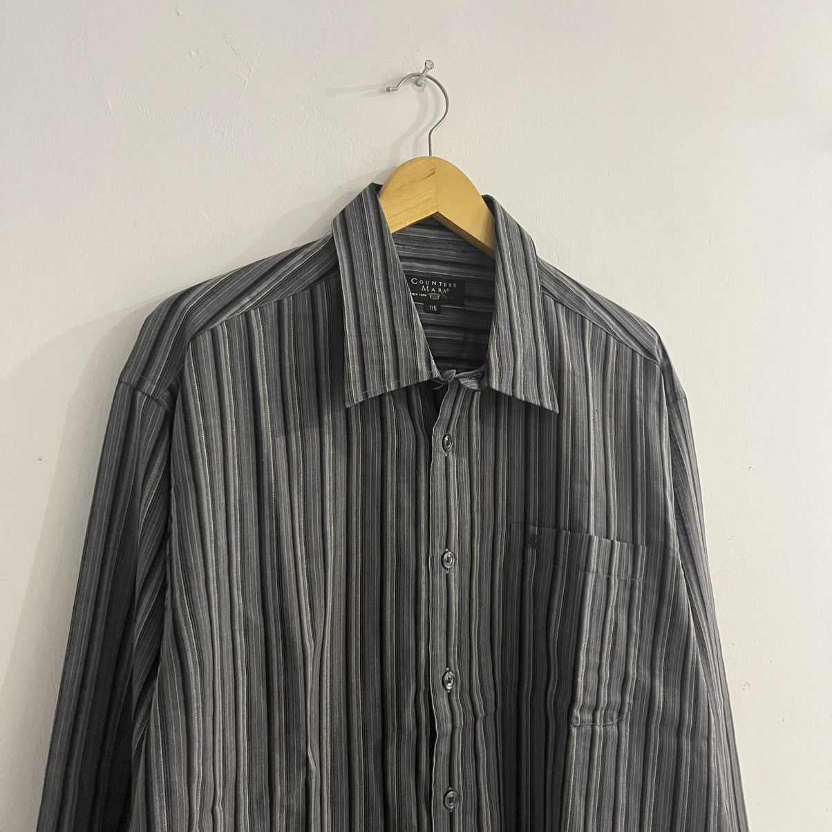 Issey Miyake Countess Mara - Striped Iconic Ls Shirt Size US XL / EU 56 / 4 - 3 Thumbnail
