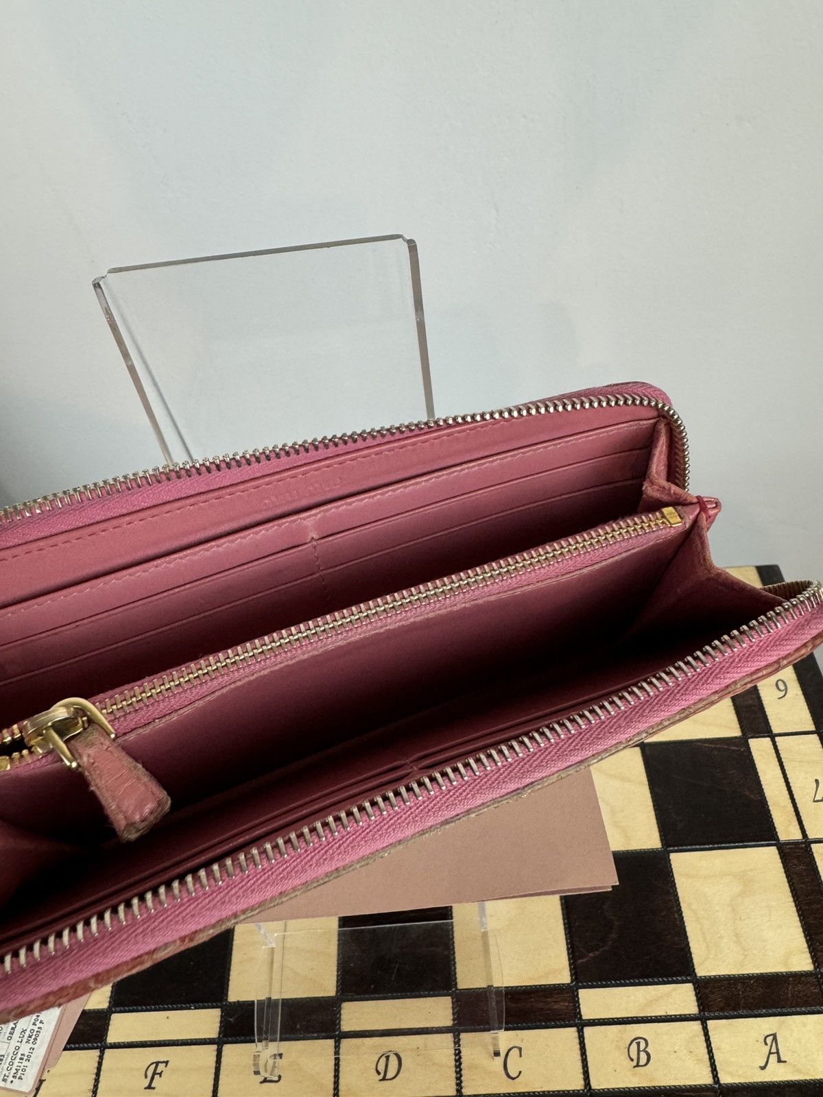 Miu Miu Leather wallet Miu Miu y2k original streetwear luxury Size ONE SIZE - 4 Thumbnail