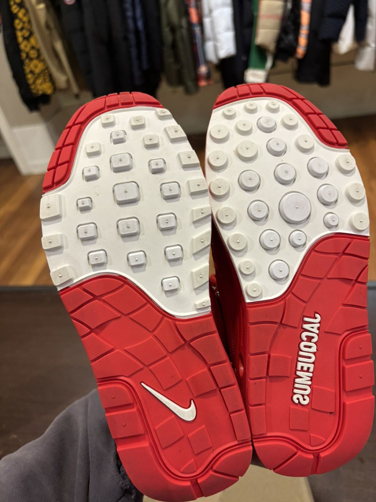 Jacquemus × Nike Nike Air Max 1 ‘86 Jacquemus Mystic Red Size US 5 / IT 35 - 5 Thumbnail