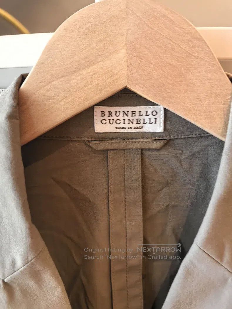 Brunello Cucinelli Brunello Cucinelli Khaki blazer Size XS / US 0-2 / IT 36-38 - 4 Thumbnail