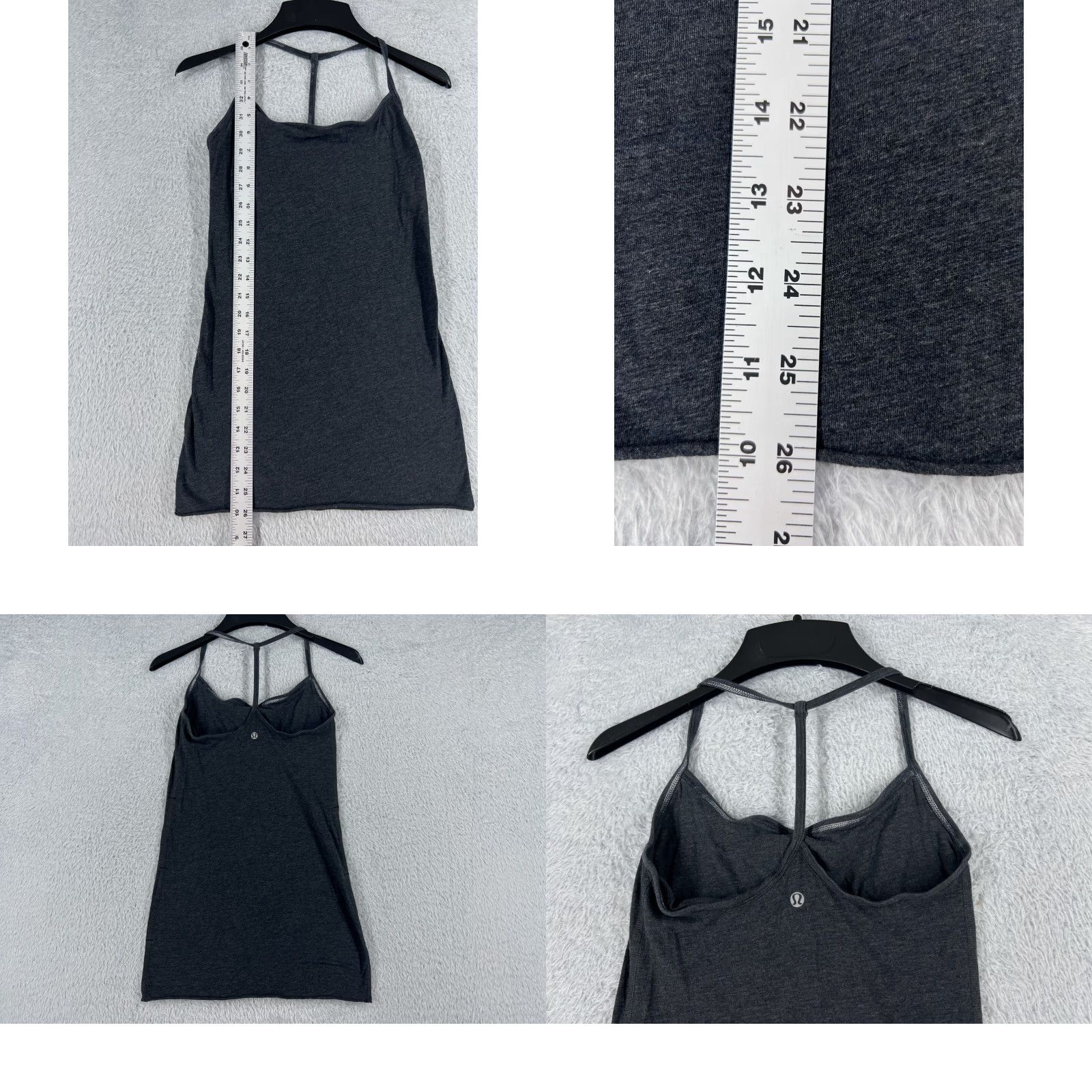 Lululemon Lululemon Shirt Women 6 Gray Tank Built In Bra Gym Run Yoga Workout reading Size M / US 6-8 / IT 42-44 - 8 Thumbnail