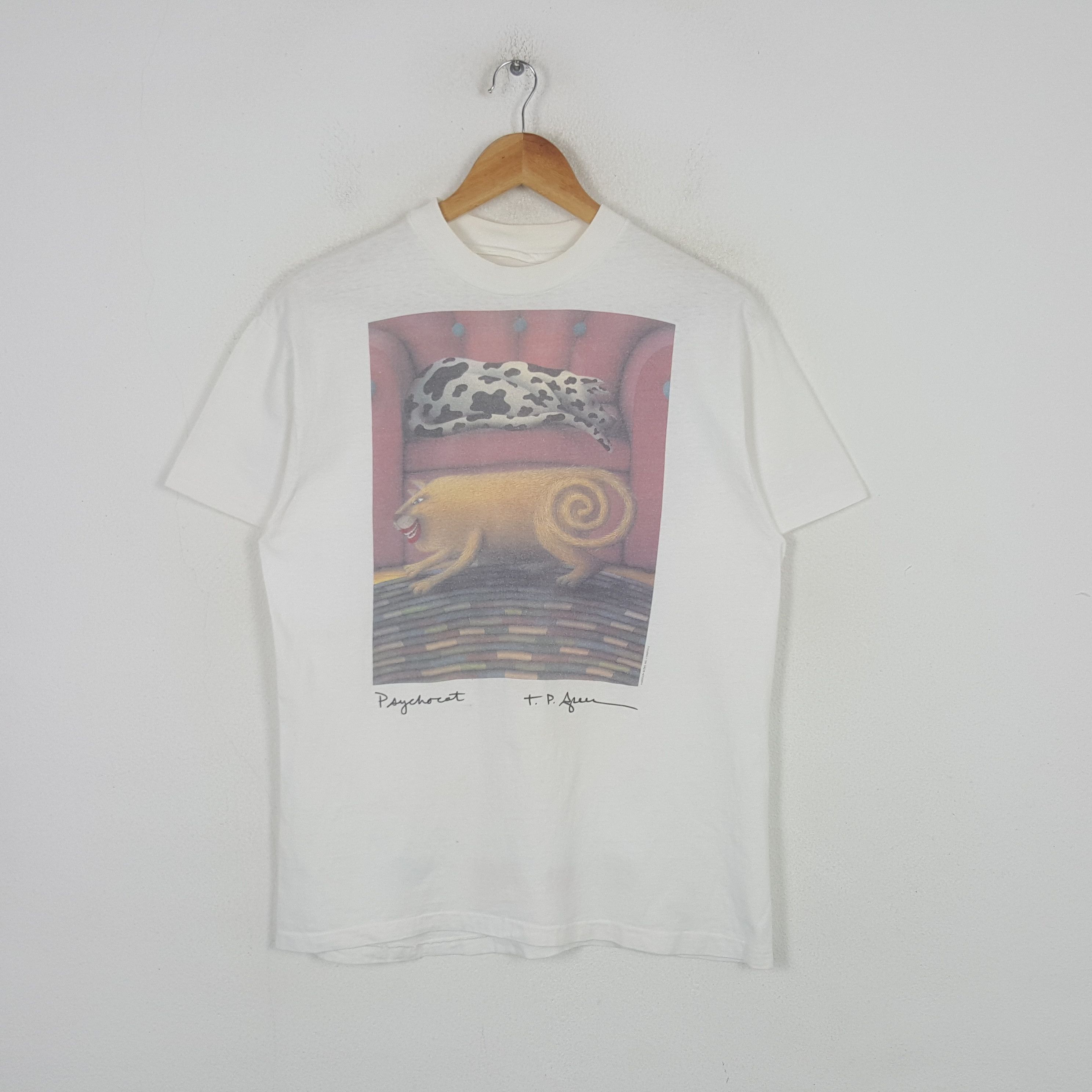 Vintage Vintage Psychocat Anderson Studio 90's Tshirt RR26 Size US M / EU 48-50 / 2 - 1 Thumbnail