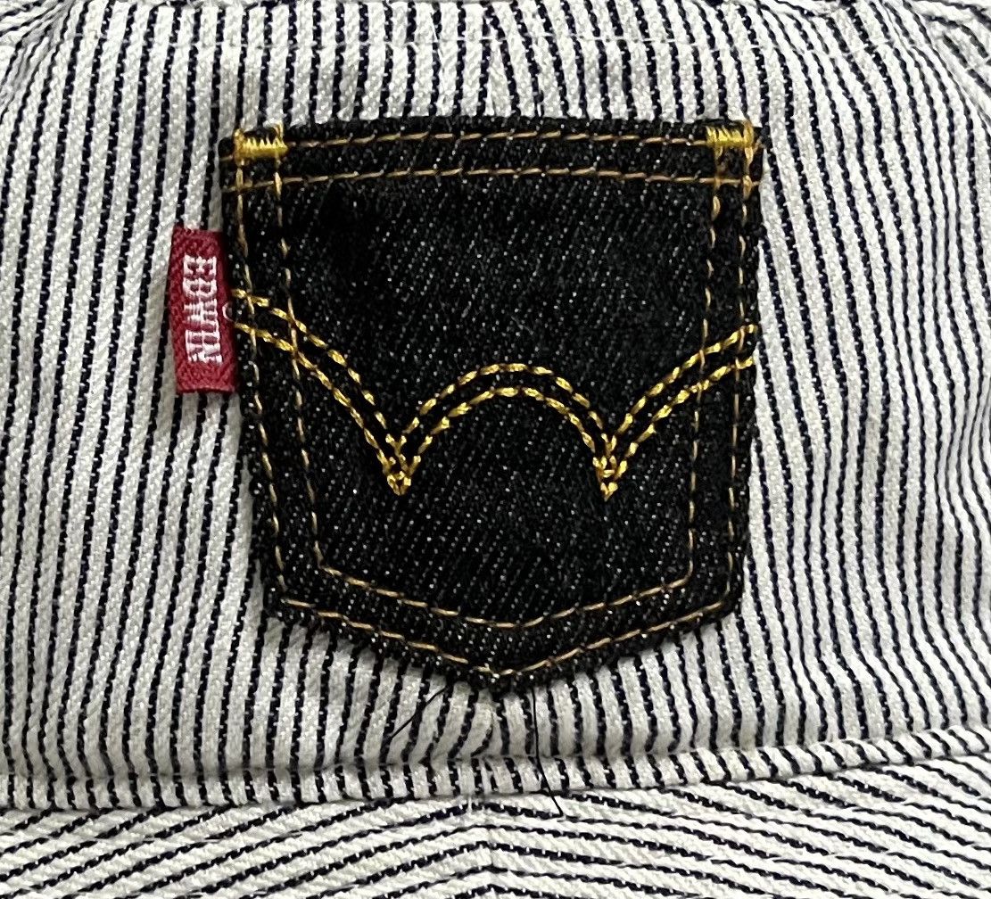 Edwin × Japanese Brand RARE VINTAGE EDWIN HICKORY STRIPED BUCKET HAT Size ONE SIZE - 3 Thumbnail