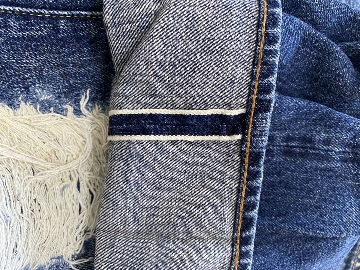 Kapital THRASHED JAPAN BRAND FLY BUTTON SELVEDGE DENIM & DUGAREE Size US 29 - 7 Thumbnail