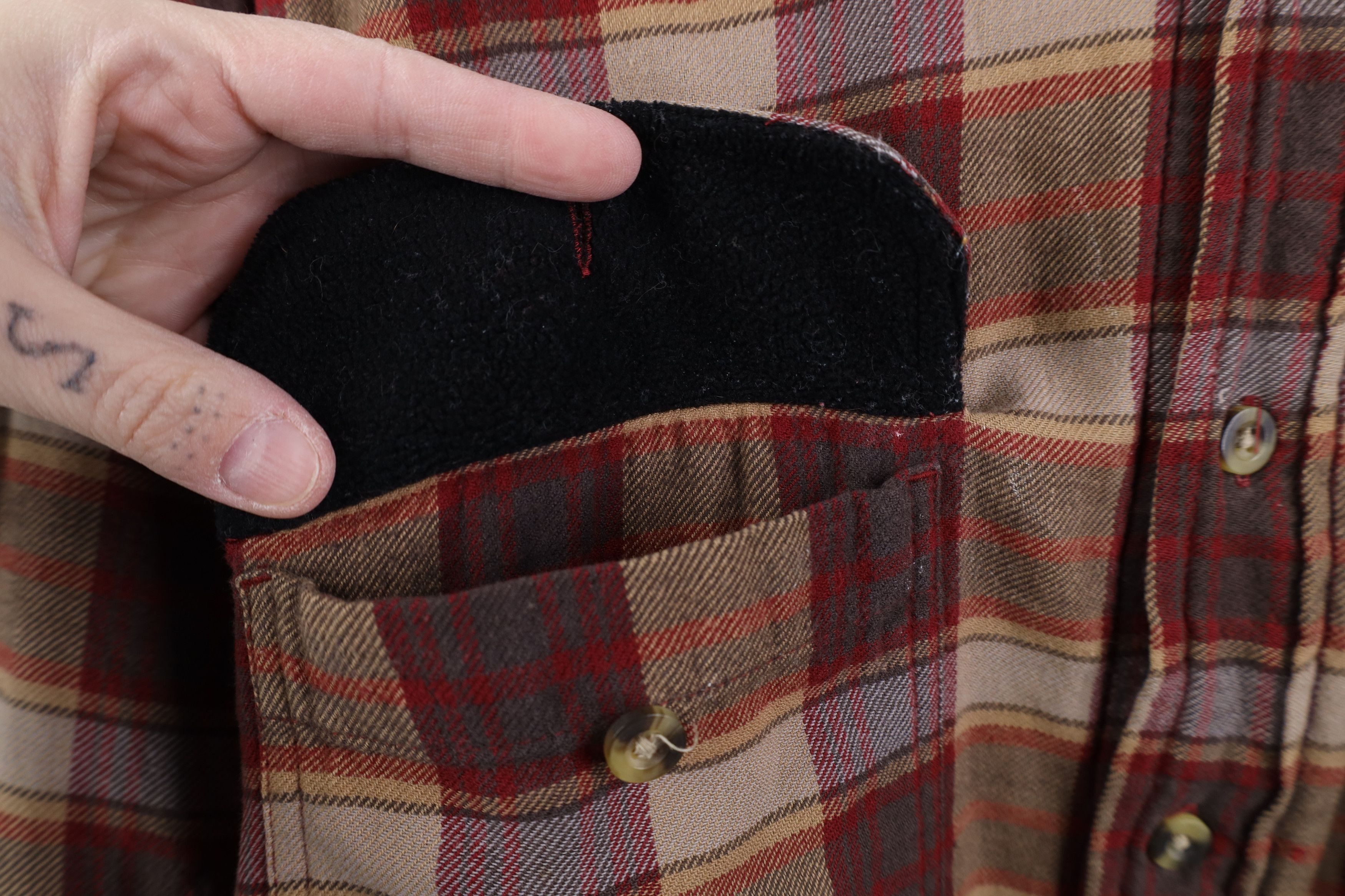 Vintage Vintage Y2K Streetwear Lined Flannel Button Shirt Jacket Size US XL / EU 56 / 4 - 5 Thumbnail