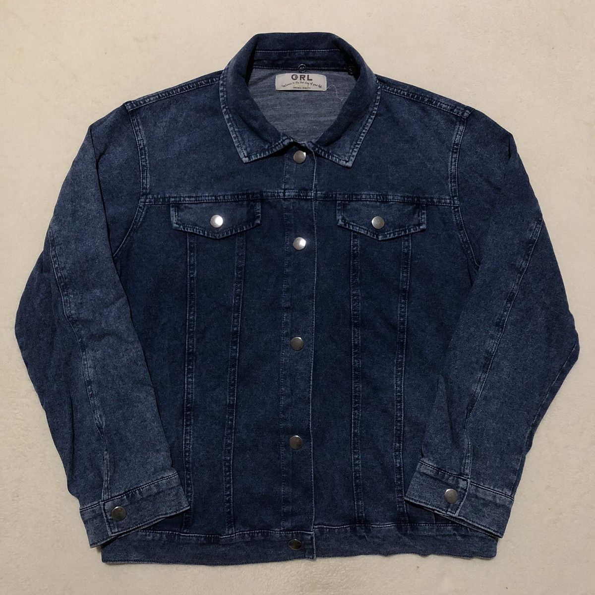 Japanese Brand × Vintage Japanese Brand GRL Light Denim Jacket Size US M / EU 48-50 / 2 - 1 Thumbnail