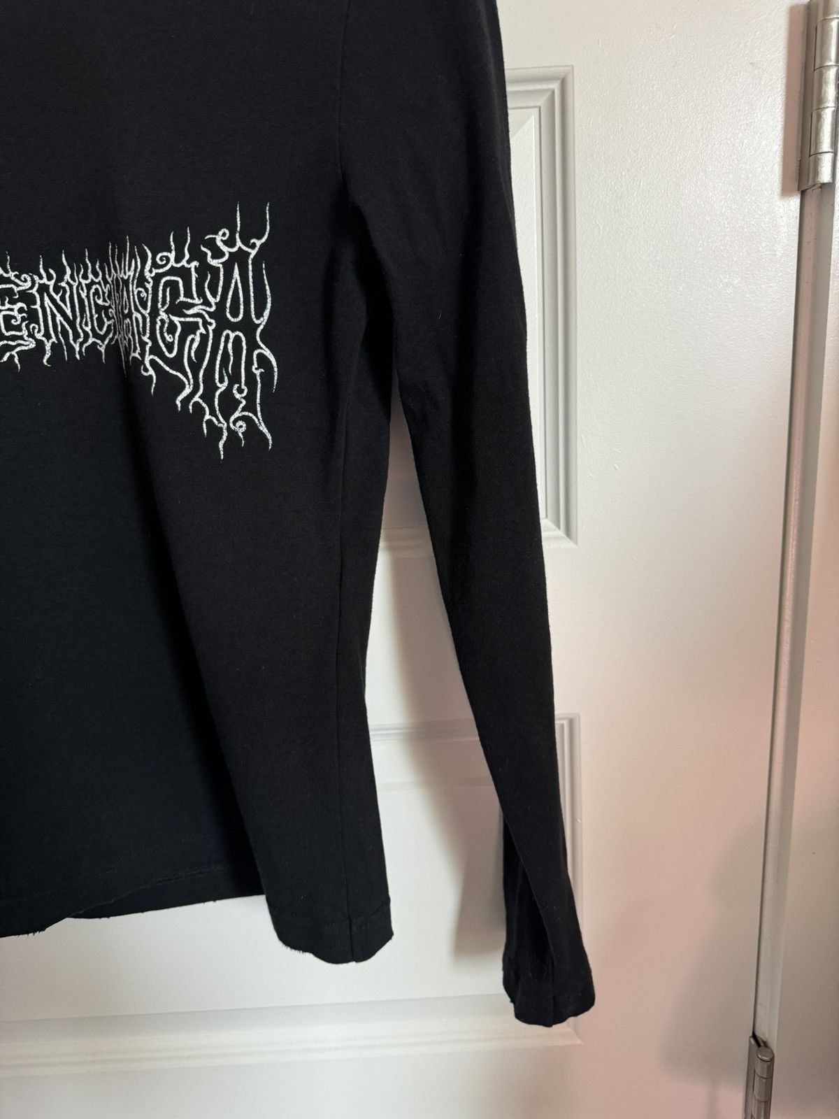 Balenciaga Balenciaga Spring 24 Darkwave Heavy Metal Fitted Longsleeve Size US L / EU 52-54 / 3 - 5 Thumbnail