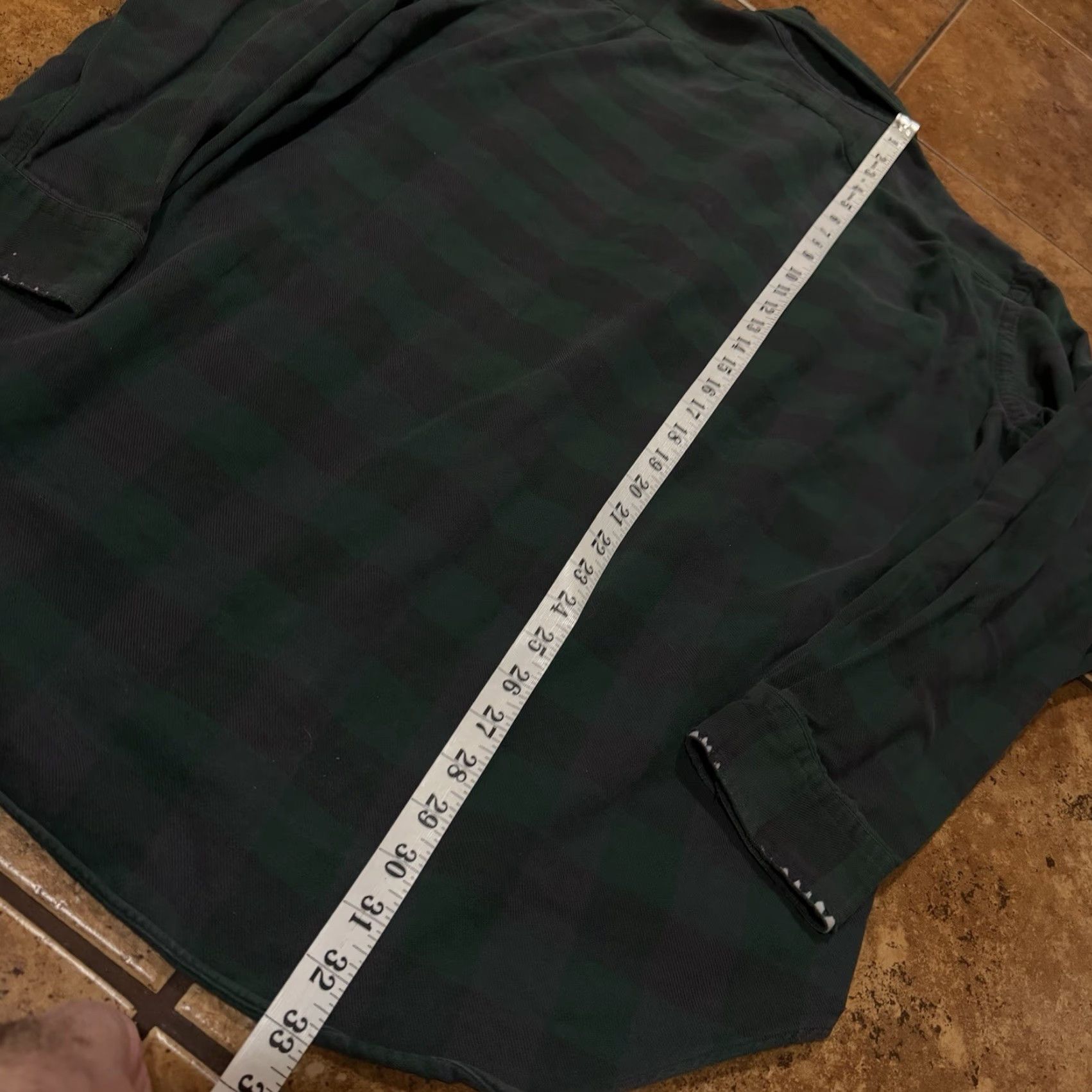 Ralph Lauren VTG Polo Country Ralph Lauren Shirt Men L Green Flannel Plaid Distressed Cotton Button-Up Pocketed Size US L / EU 52-54 / 3 - 7 Thumbnail