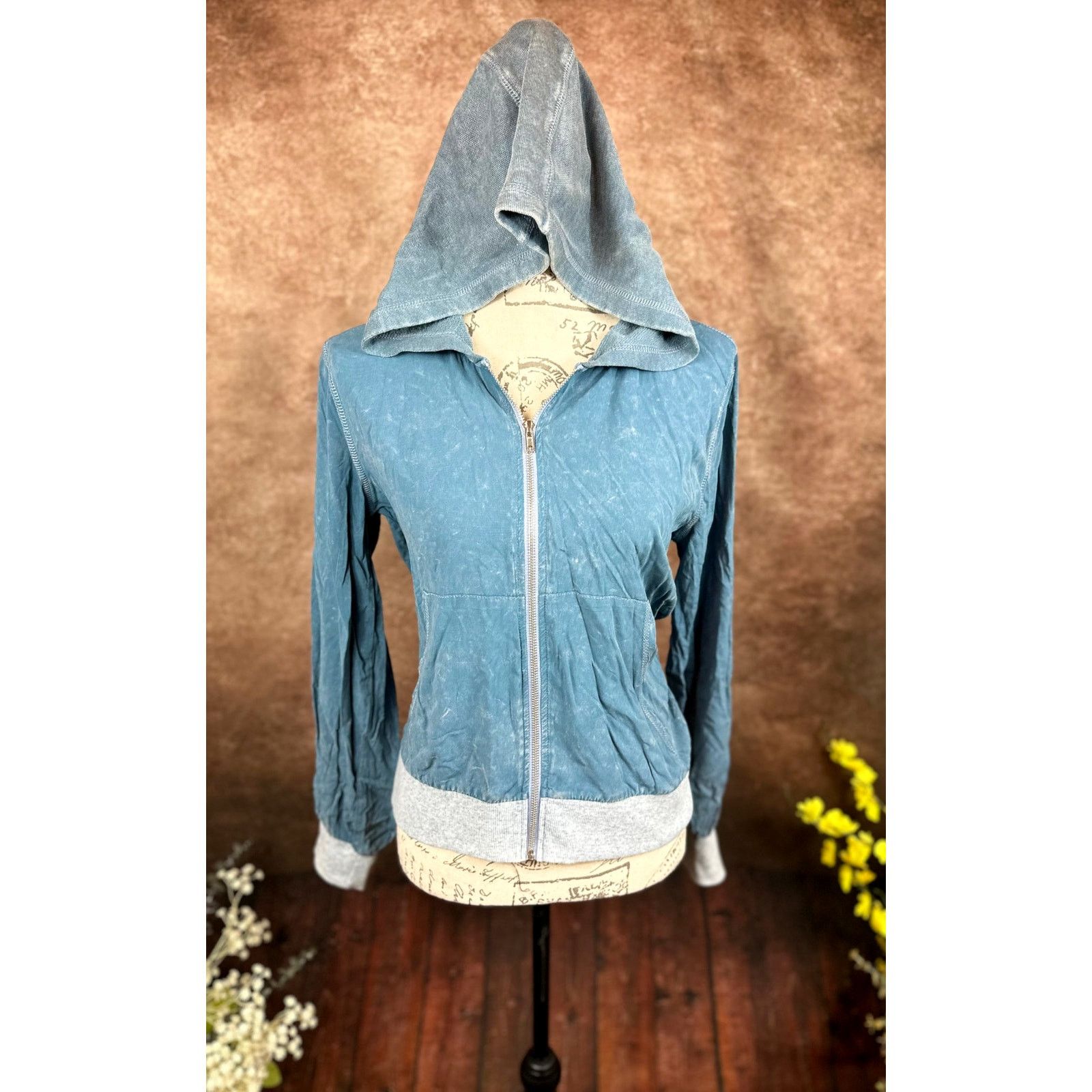 Other Chaser Coastal Cloth Zip Up Hoodie Jacket Vintage Blue S Size S / US 4 / IT 40 - 4 Thumbnail