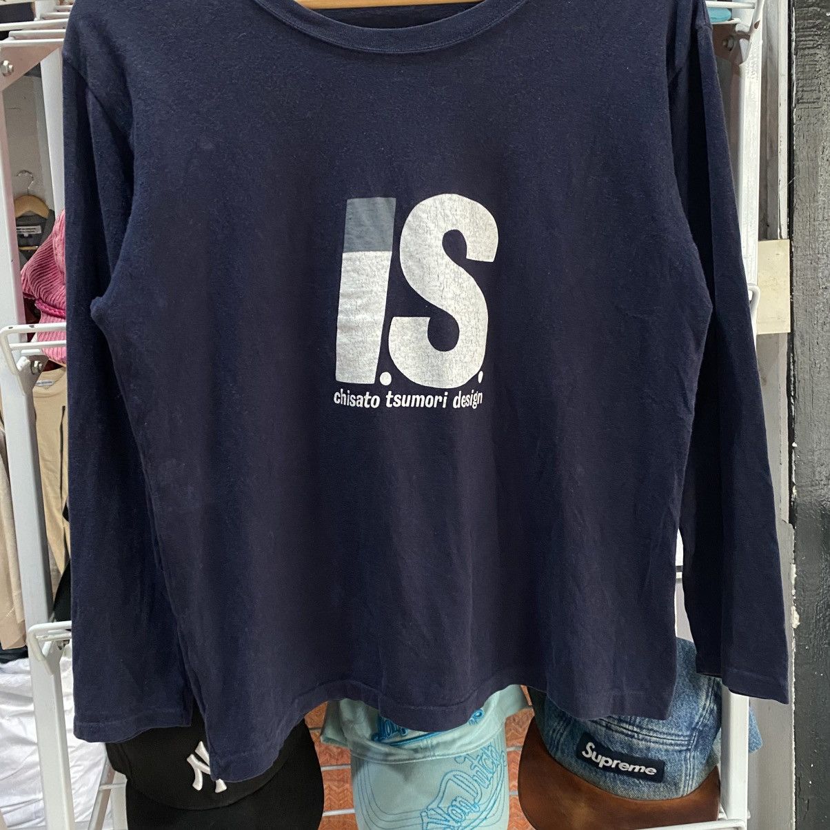 Issey Miyake 80s ISSEY MIYAKE TSUMORI CHISATO "I.S." Big Logo Long Sleeve Size US S / EU 44-46 / 1 - 4 Thumbnail