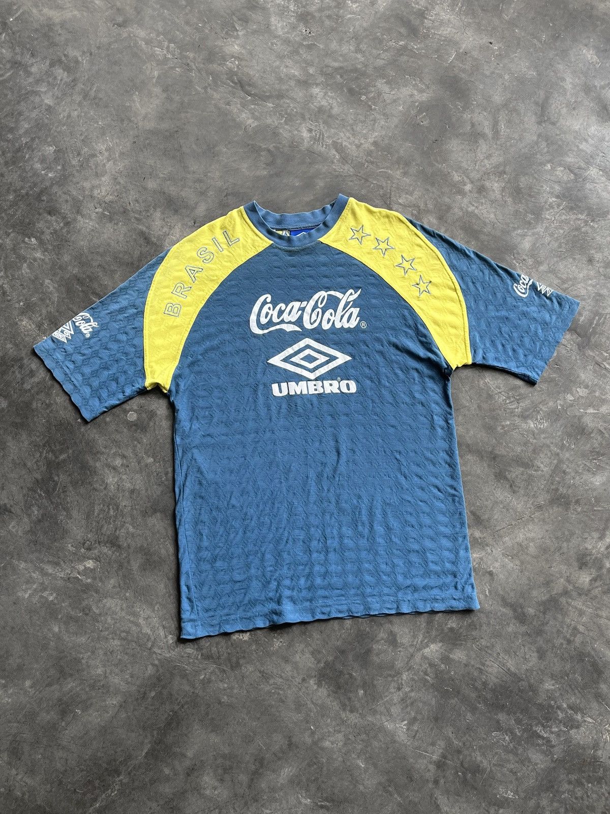 Nike × Vintage RARE 1994 / 1996 Brasil Umbro Official Training Jersey Size US L / EU 52-54 / 3 - 1 Thumbnail