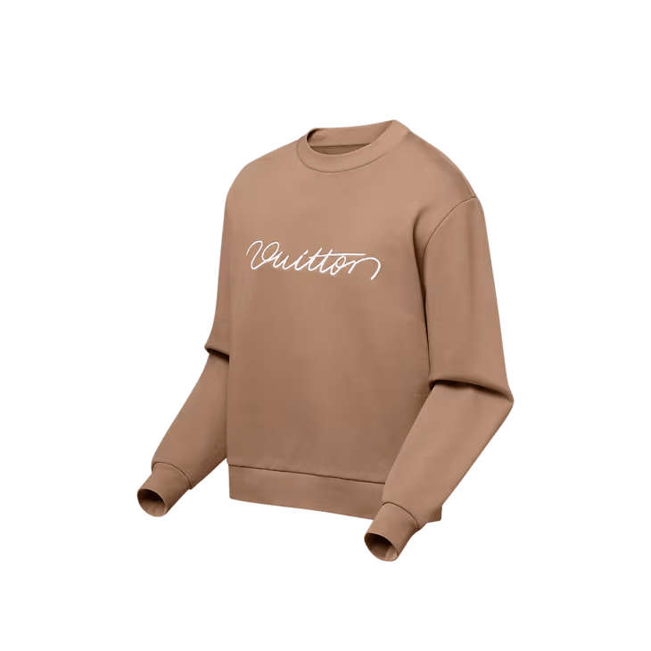 Embroidered Cotton Crewneck