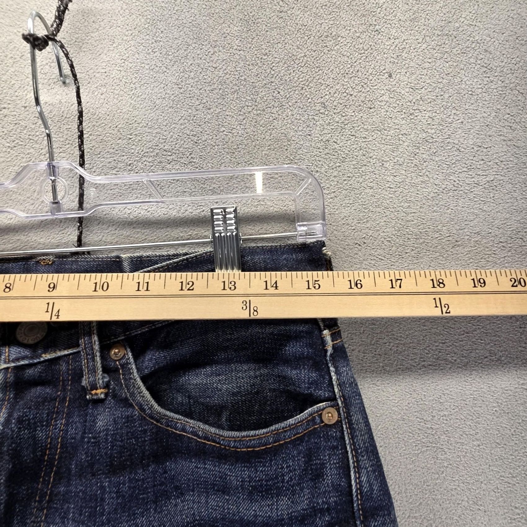 Studio D'Artisan Studio D Artisan Jeans Mens 31x31 SD-103 Selvedge Thrashed Whiskers Honeycomb Size US 31 - 3 Thumbnail