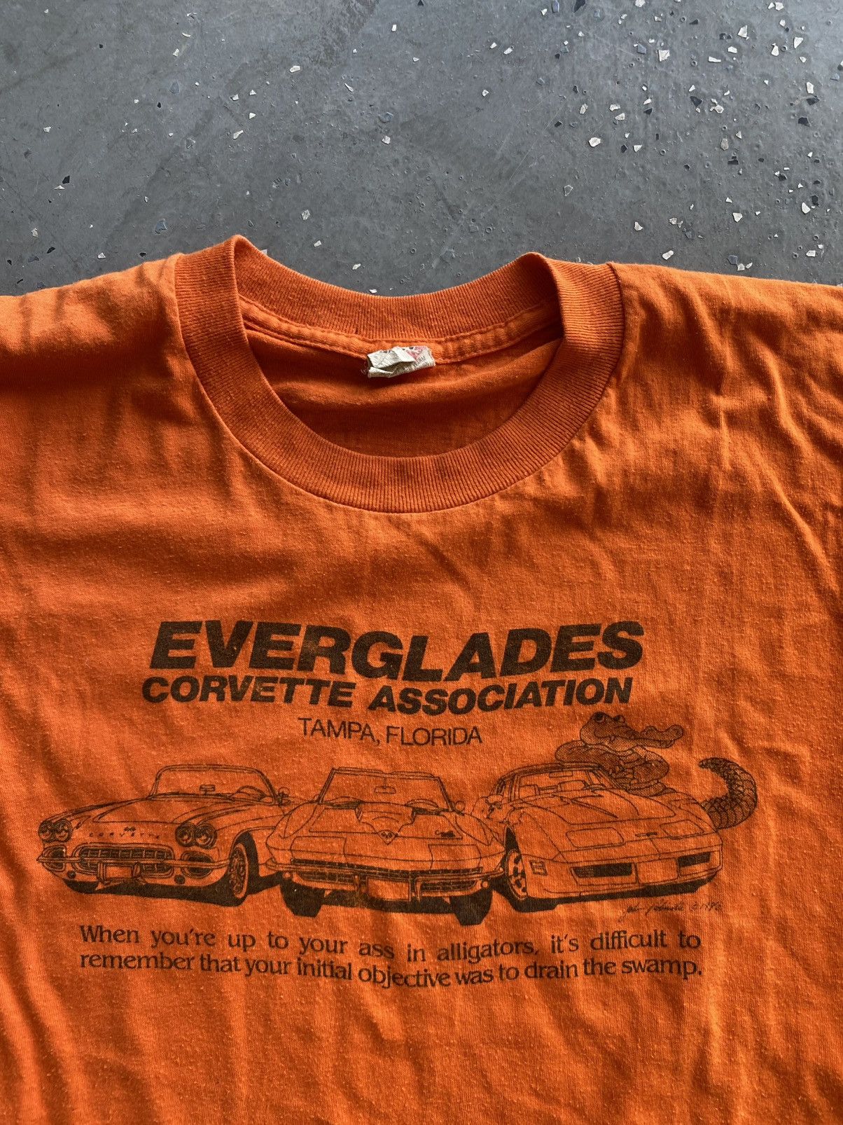 Vintage early 1980’s Everglades Corvette Association Tee Size US L / EU 52-54 / 3 - 2 Thumbnail