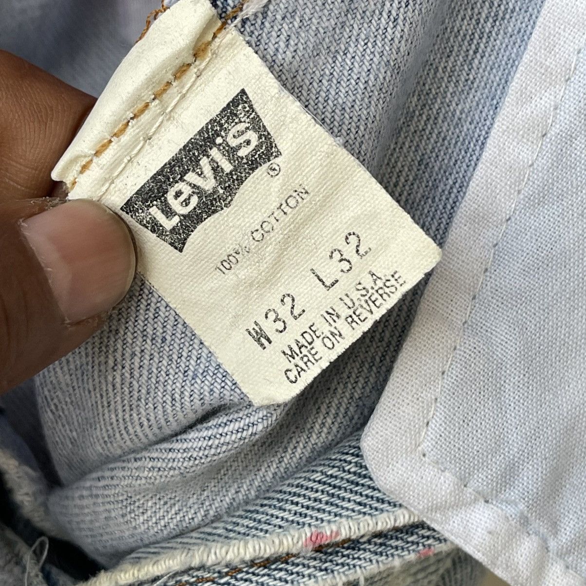 Levi's 90s Levi’s 501 Reworked Americana Paint Splatter Denim Jeans Size US 32 / EU 48 - 18 Thumbnail