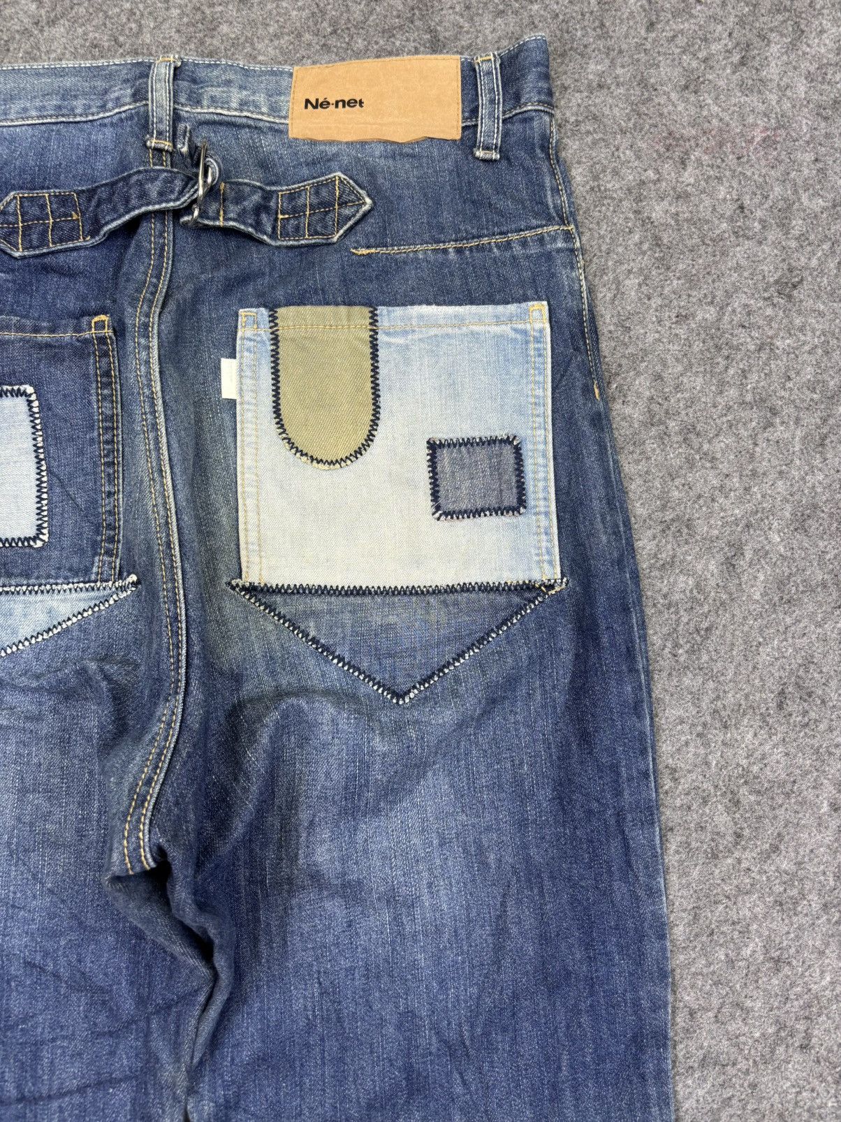 Ne-Net Nenet Issey Miyake Patchwork Soft Denim F770 Size US 29 - 7 Thumbnail