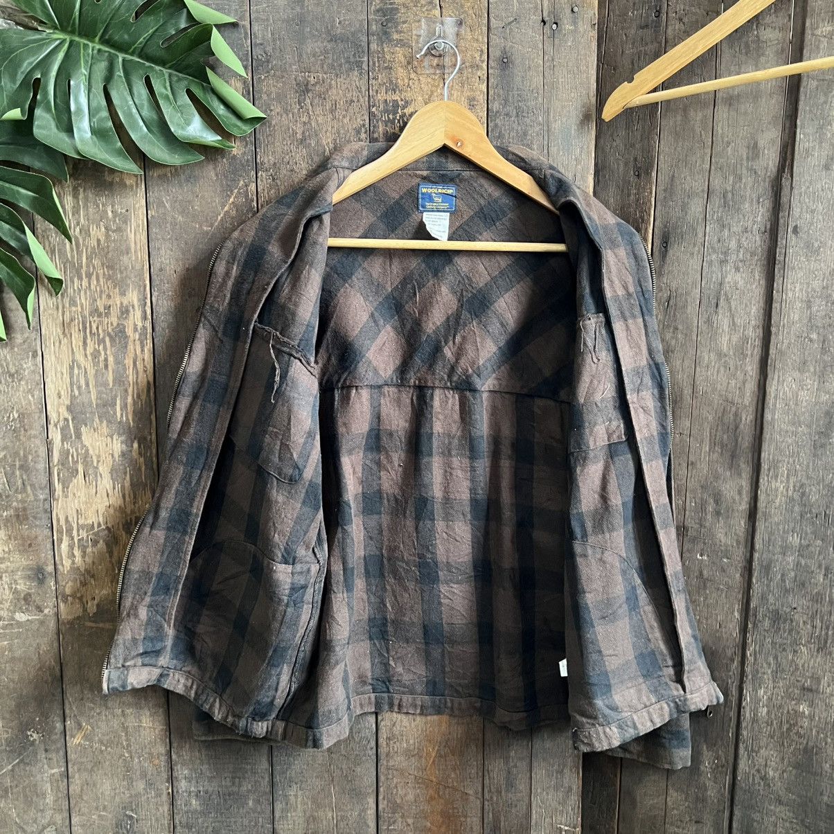 Vintage × Woolrich Woolen Mills Vintage Woolrich Checkered Zipper Jacket Size US M / EU 48-50 / 2 - 3 Thumbnail