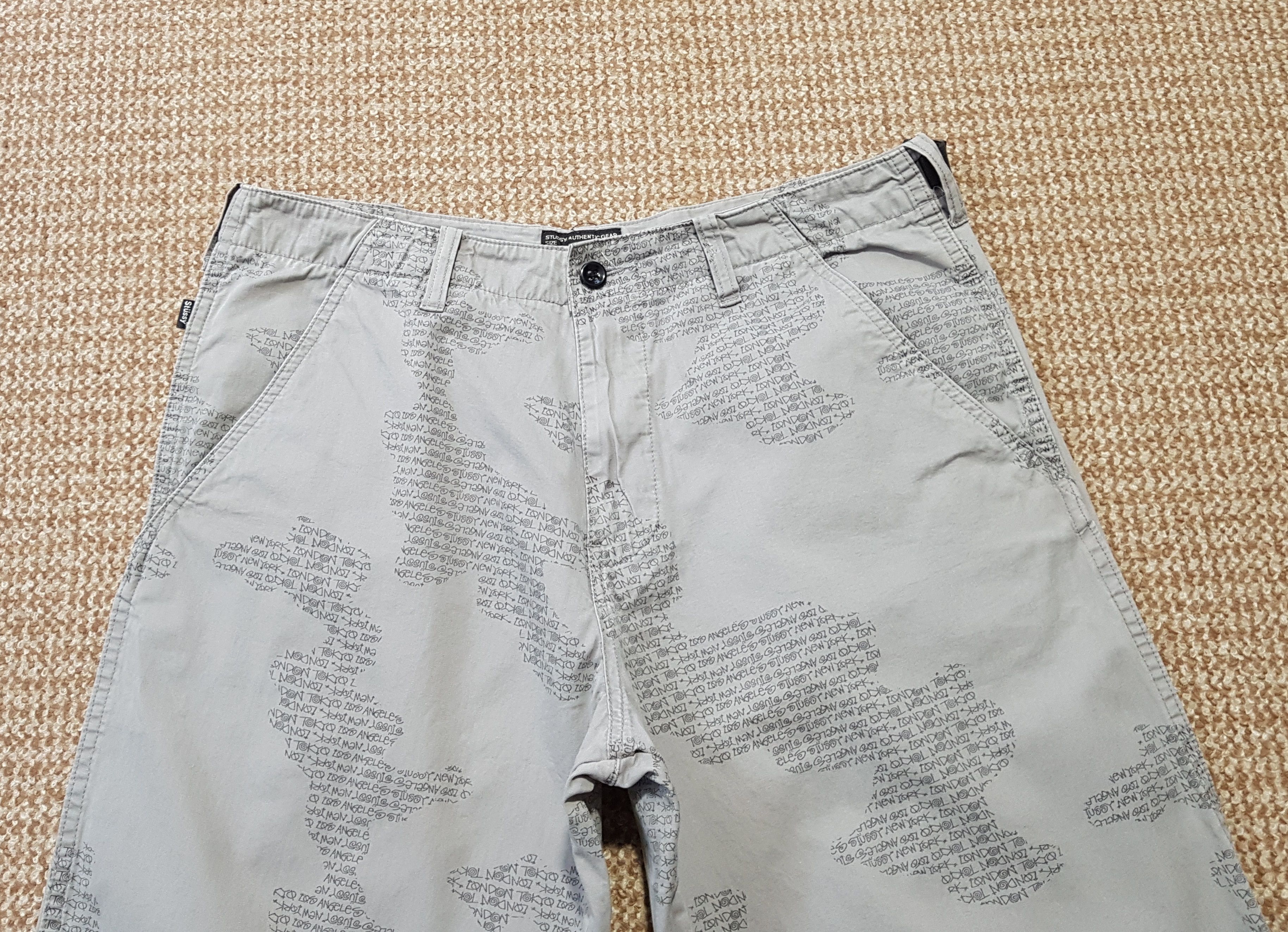 Stussy Stussy Vintage Y2K Spellout Camouflage AOP Military Shorts Size US 34 / EU 50 - 6 Thumbnail