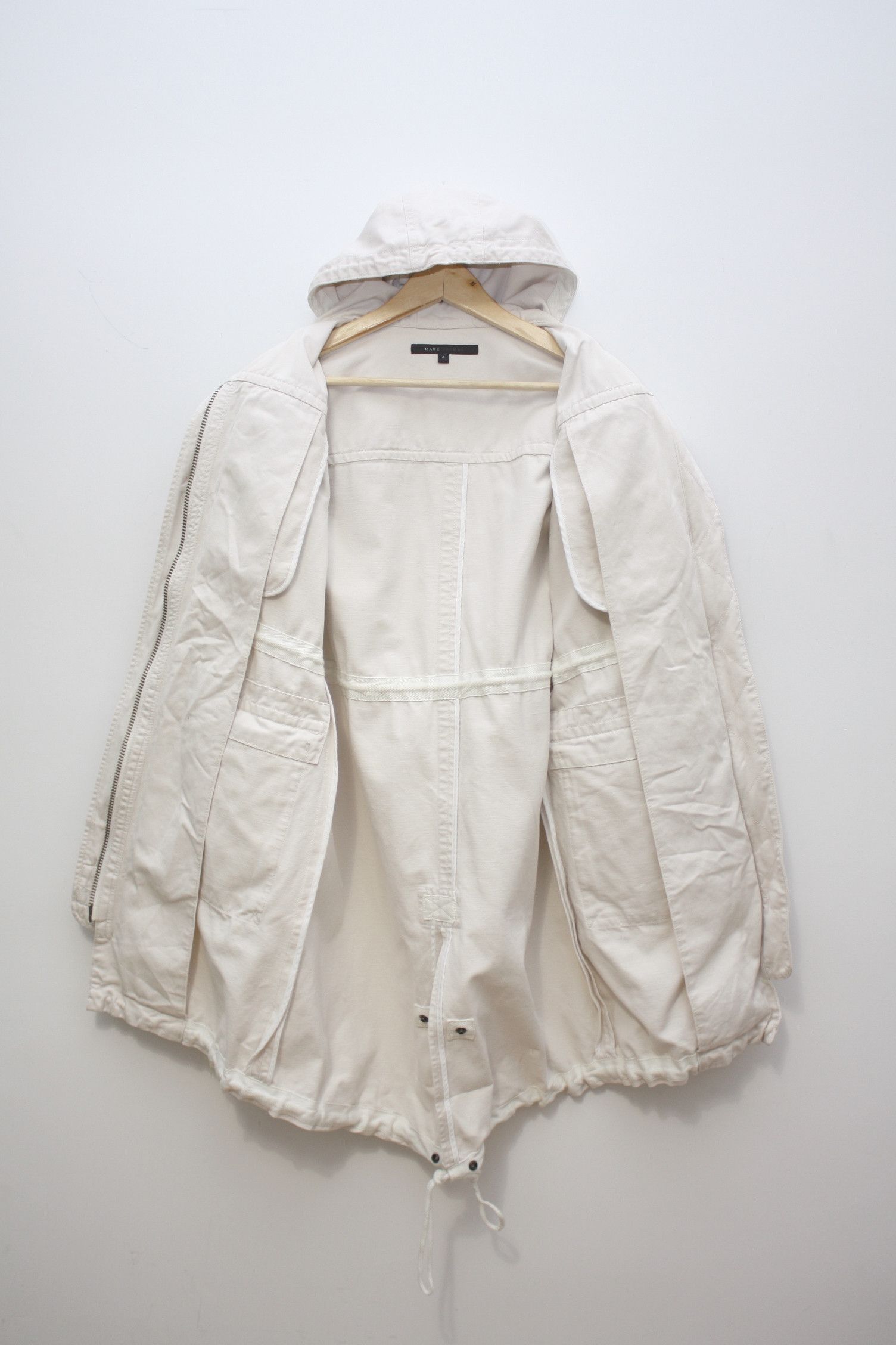 Marc Jacobs Marc Jacobs Cream Beige Fishtail Parka Women's 4 Size M / US 6-8 / IT 42-44 - 3 Thumbnail