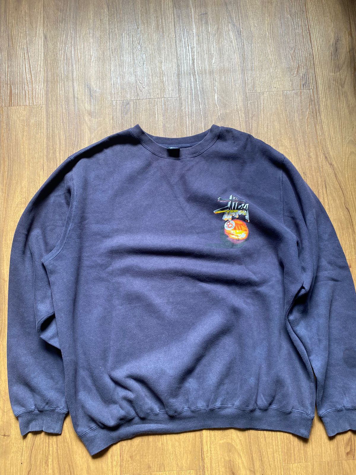 Stussy × Vintage Stussy Vintage Eight Ball Crewneck Size US XL / EU 56 / 4 - 1 Thumbnail