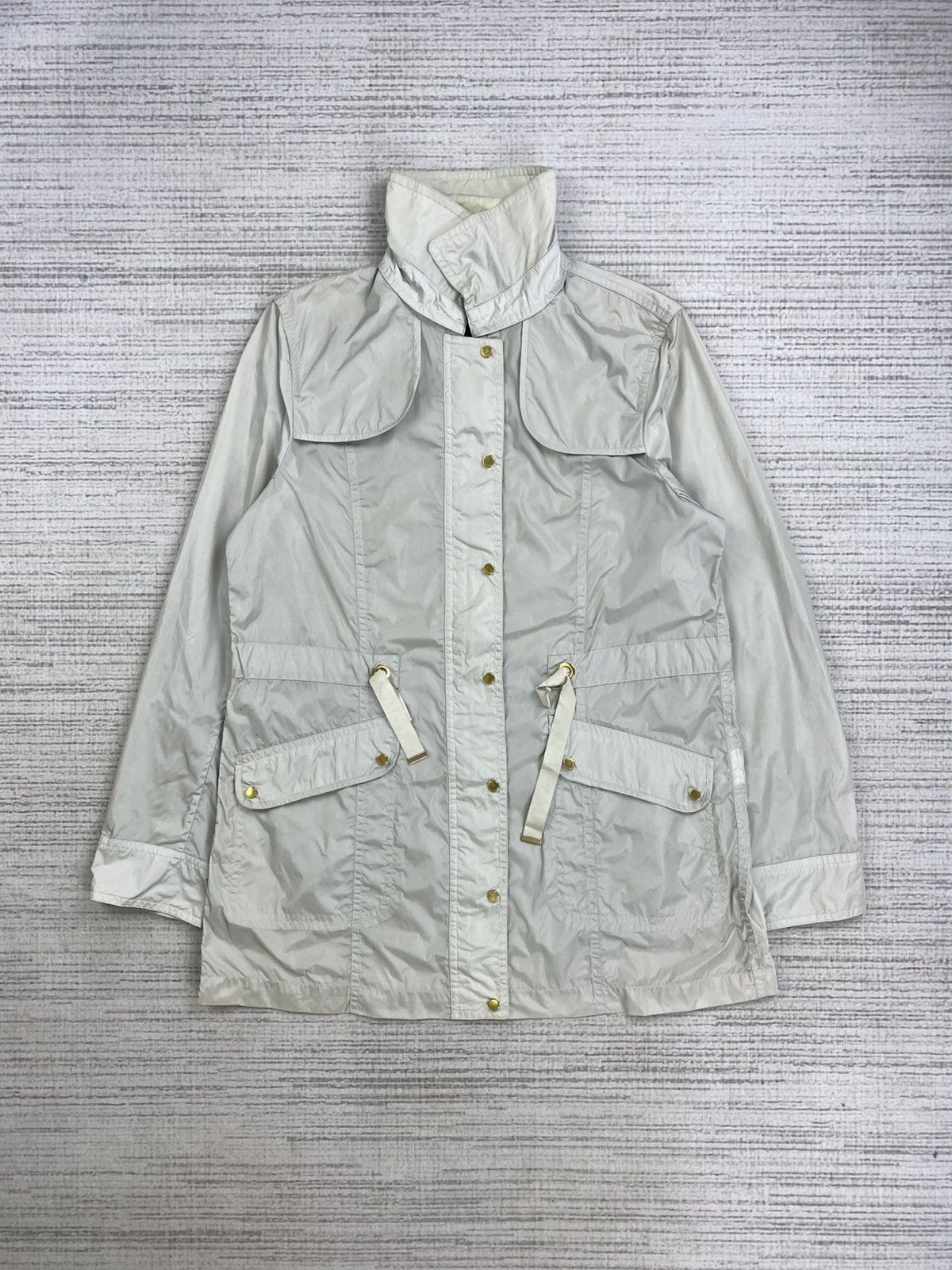 Aquascutum × Japanese Brand × Vintage Vtg Aquascutum Nice Nylon Trench Breasted Pocket Coat Jacket Size US M / EU 48-50 / 2 - 5 Thumbnail