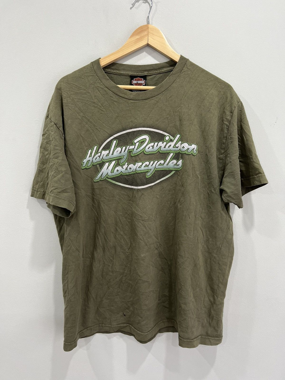 Harley Davidson Vintage Harley Davidson Tee Shirt olive green Size US L / EU 52-54 / 3 - 1 Thumbnail
