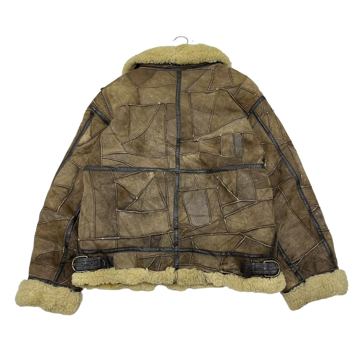 Aviator Nation 🔥Rare Vintage KNIGHT Shearling Pacthwork B3 Jacket Size US M / EU 48-50 / 2 - 2 Thumbnail