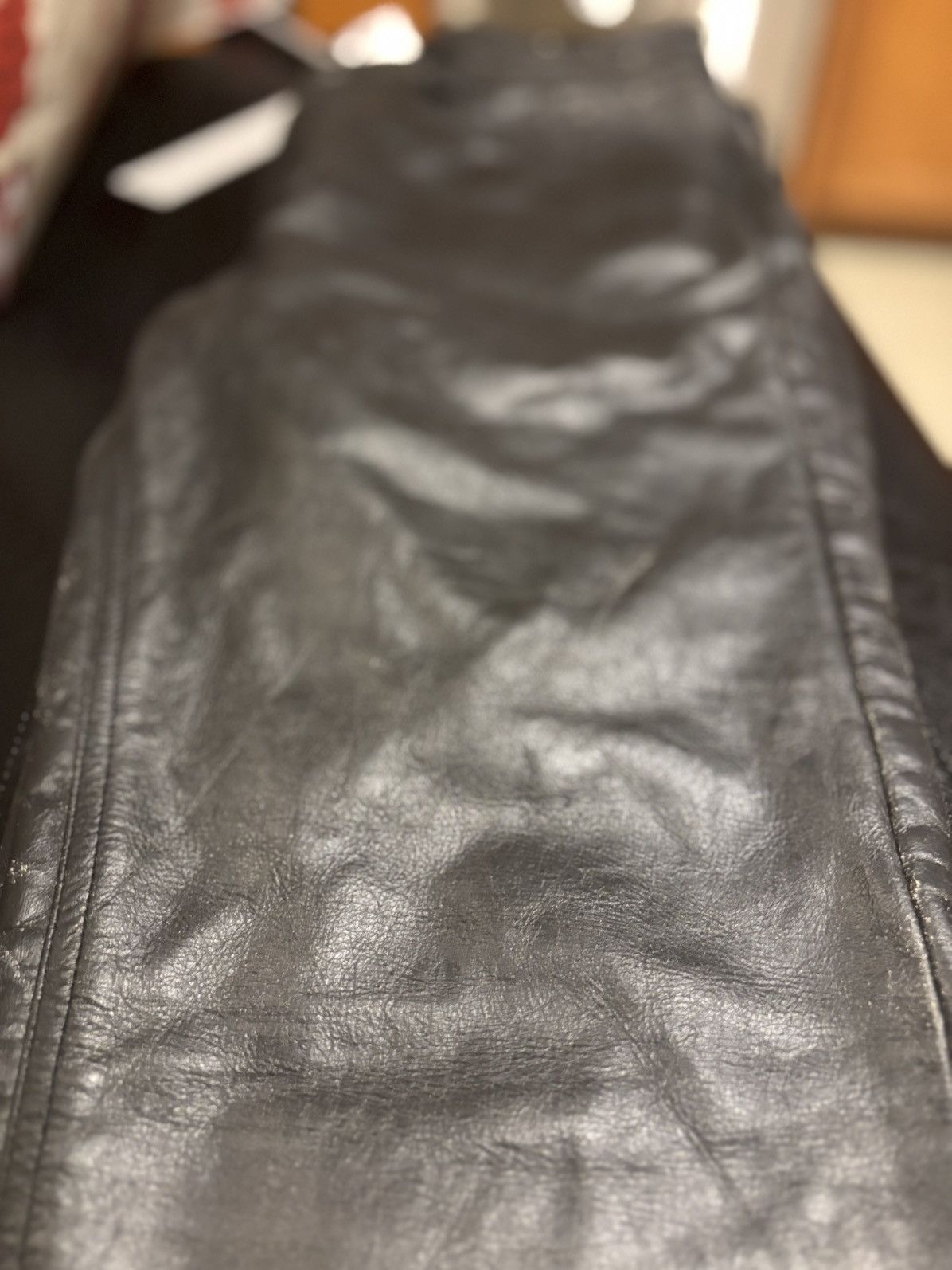 Rick Owens Drkshdw Rick Owens Tyrone Leather Jeans Brand New SS25 Size US 31 - 7 Thumbnail