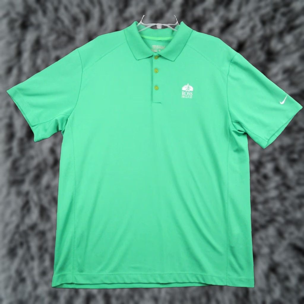 Nike Nike Polo Shirt Mens XL Green Short Sleeve Performance Golf Ross Bridge Size US XL / EU 56 / 4 - 1 Thumbnail