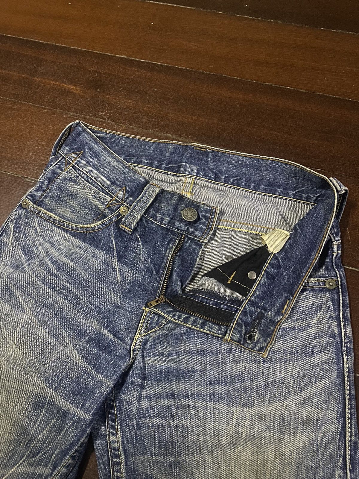 Levi's Fire 🔥 LEVIS 502 mud wash dirty distressed claw mark Size US 32 / EU 48 - 18 Thumbnail