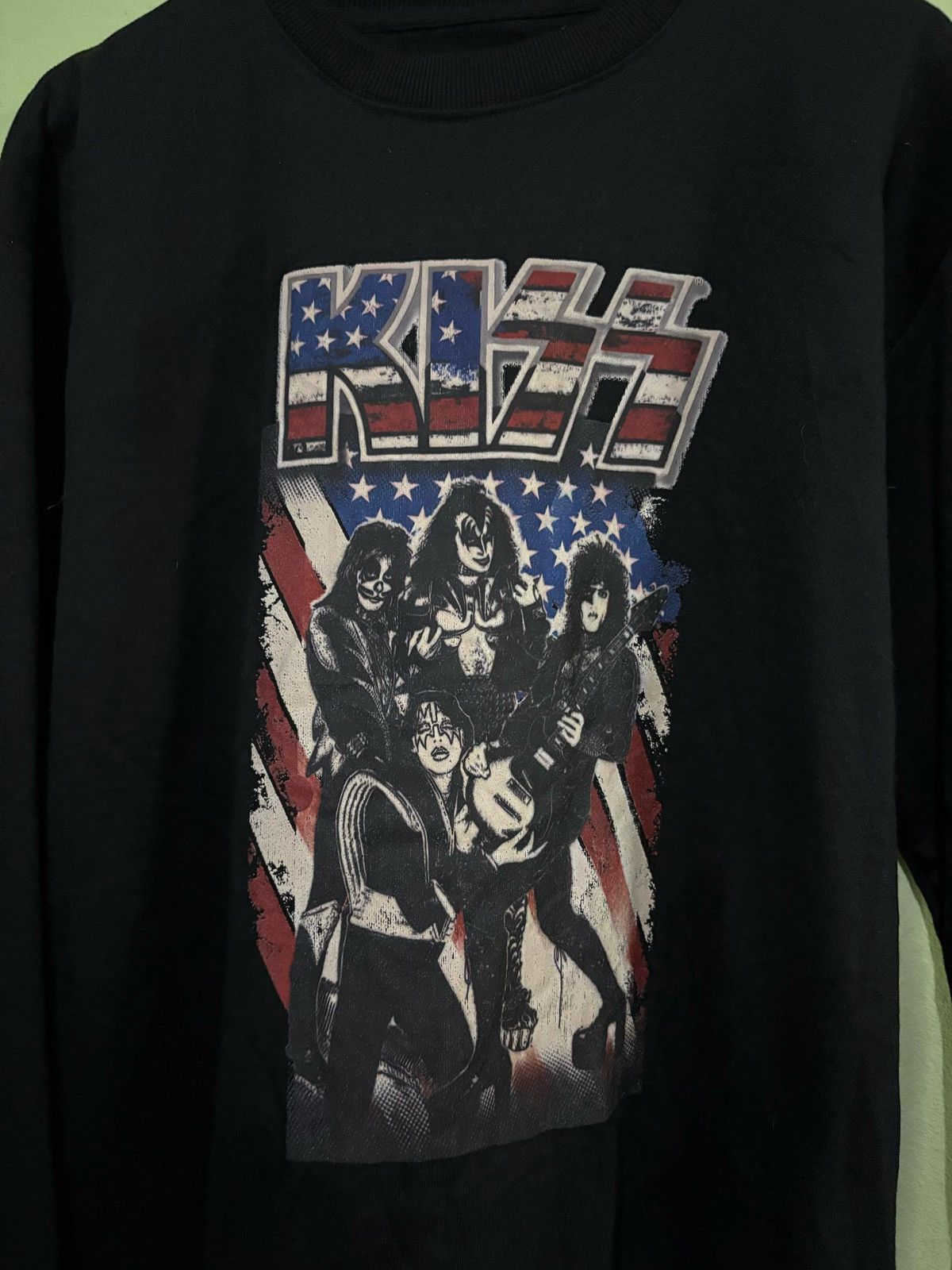 KISS Kiss band Sweatshirt American Flag Design Size US L / EU 52-54 / 3 - 7 Thumbnail