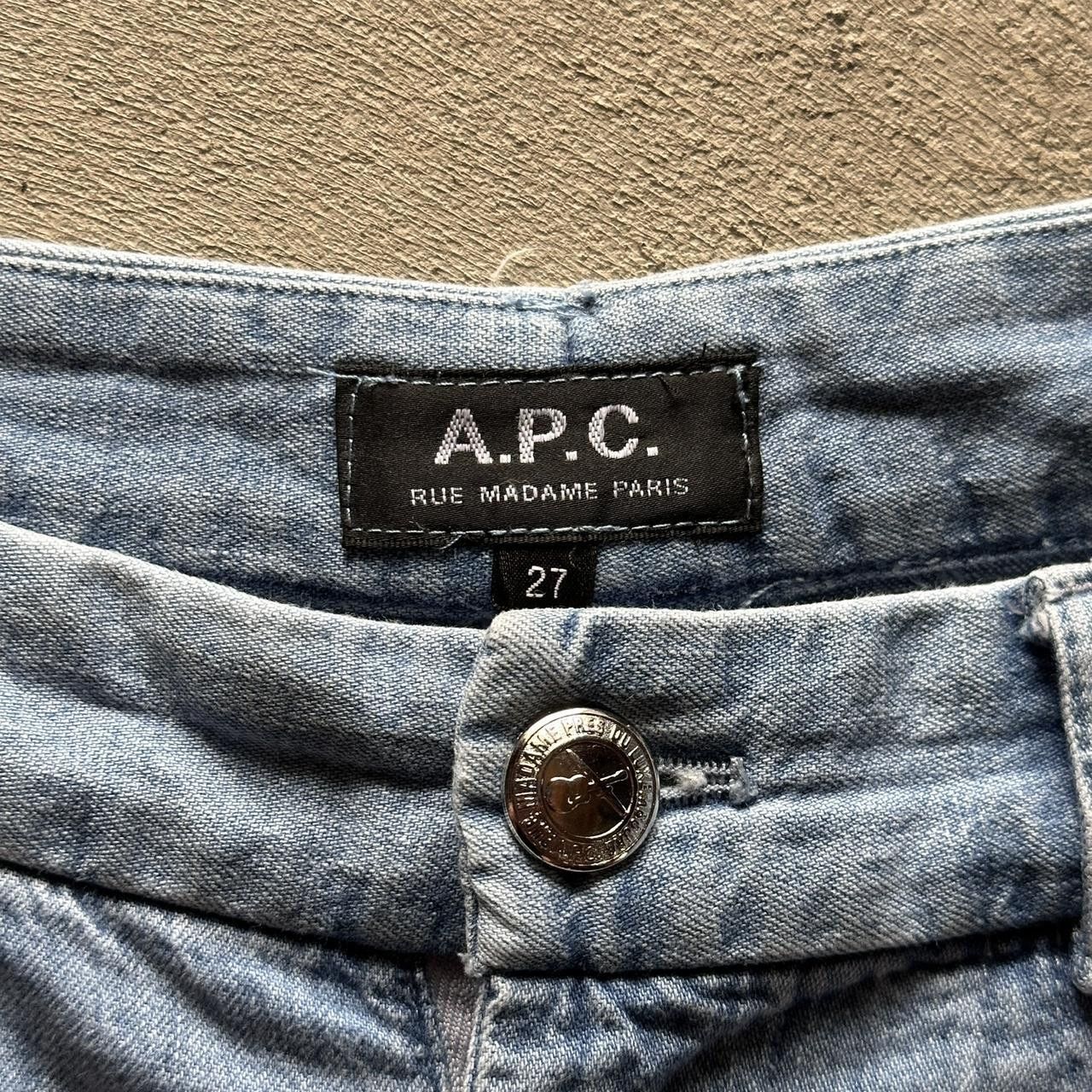 A.P.C. apc denim wide leg seaside jeans Size 27" / US 4 / IT 40 - 3 Thumbnail