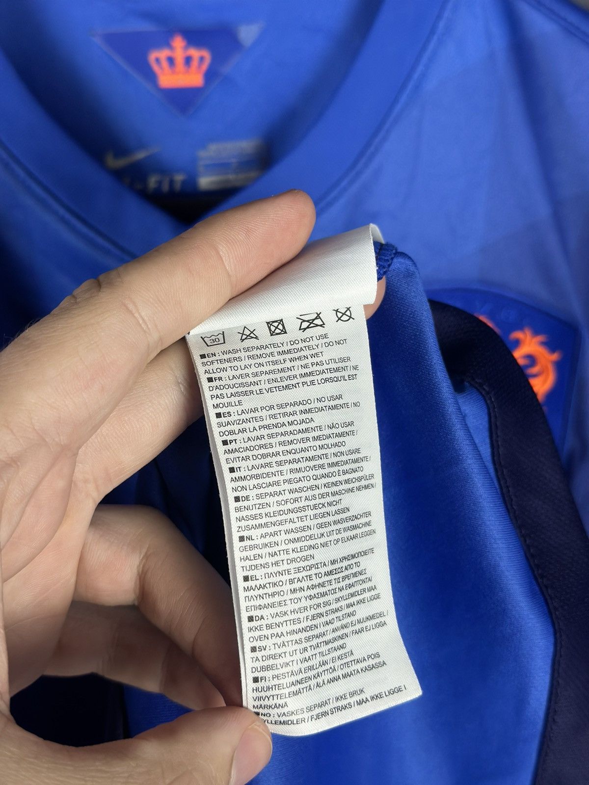 Nike × Vintage 2014 Nike Netherlands Soccer Jersey KNVB Football Size US S / EU 44-46 / 1 - 17 Thumbnail