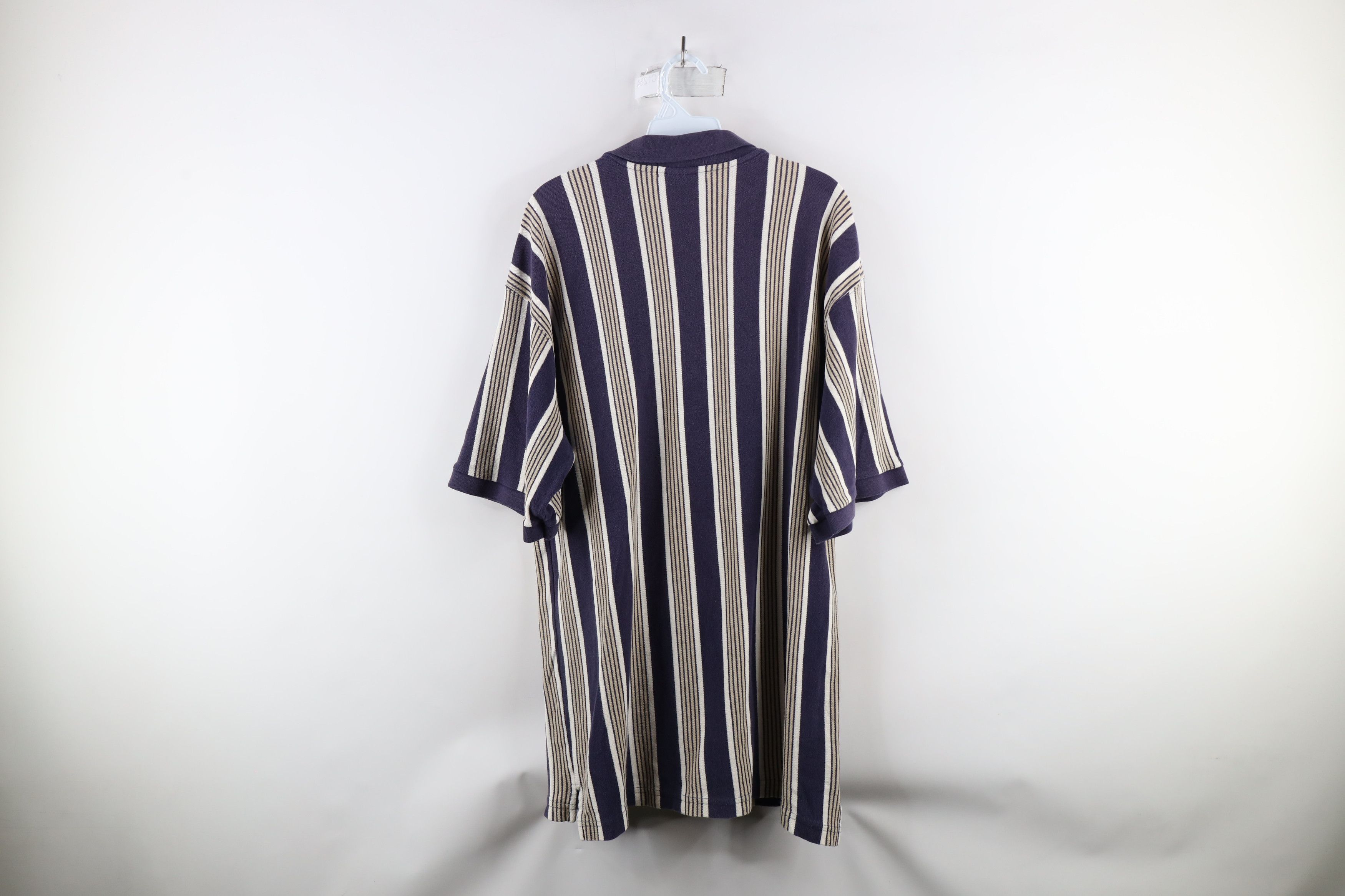 Vintage Vintage 90s Striped Cleveland Indians Baseball Polo Shirt Size US XL / EU 56 / 4 - 6 Thumbnail