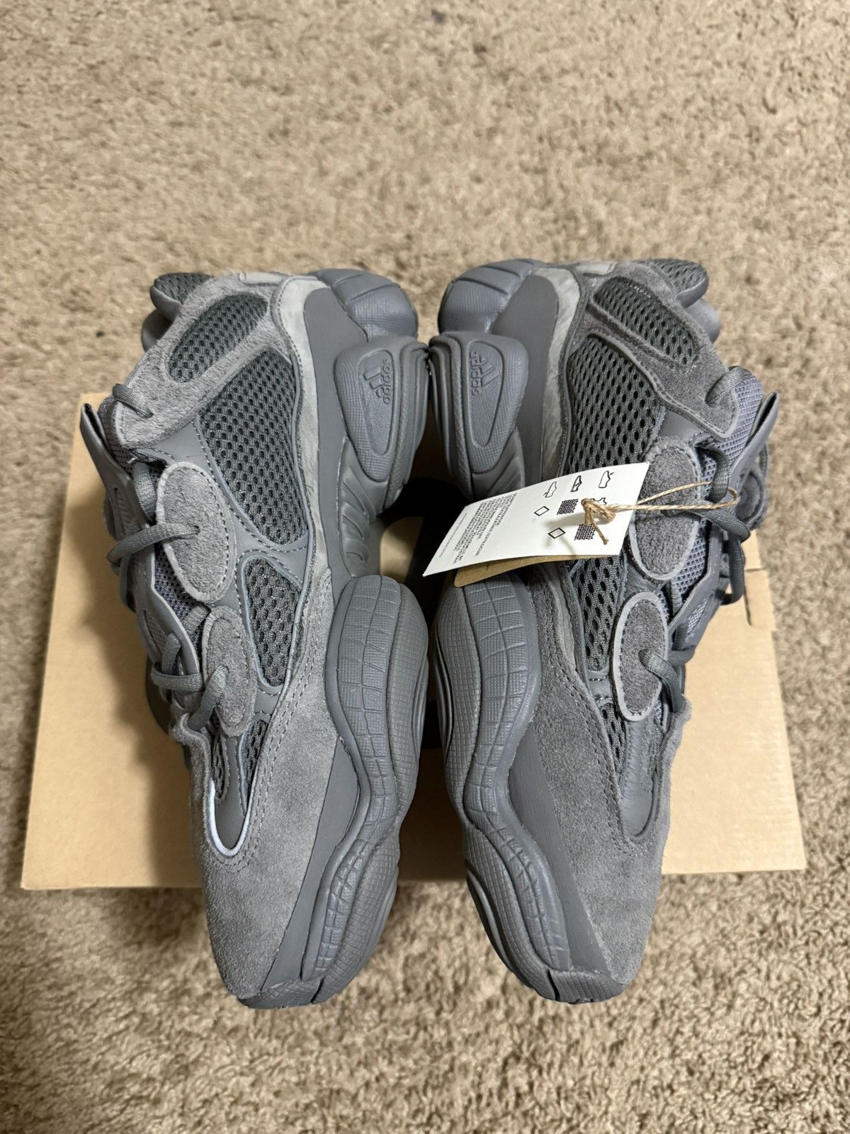 Yeezy Adidas Yeezy 500 “Granite” Size US 10 / EU 43 - 2 Thumbnail