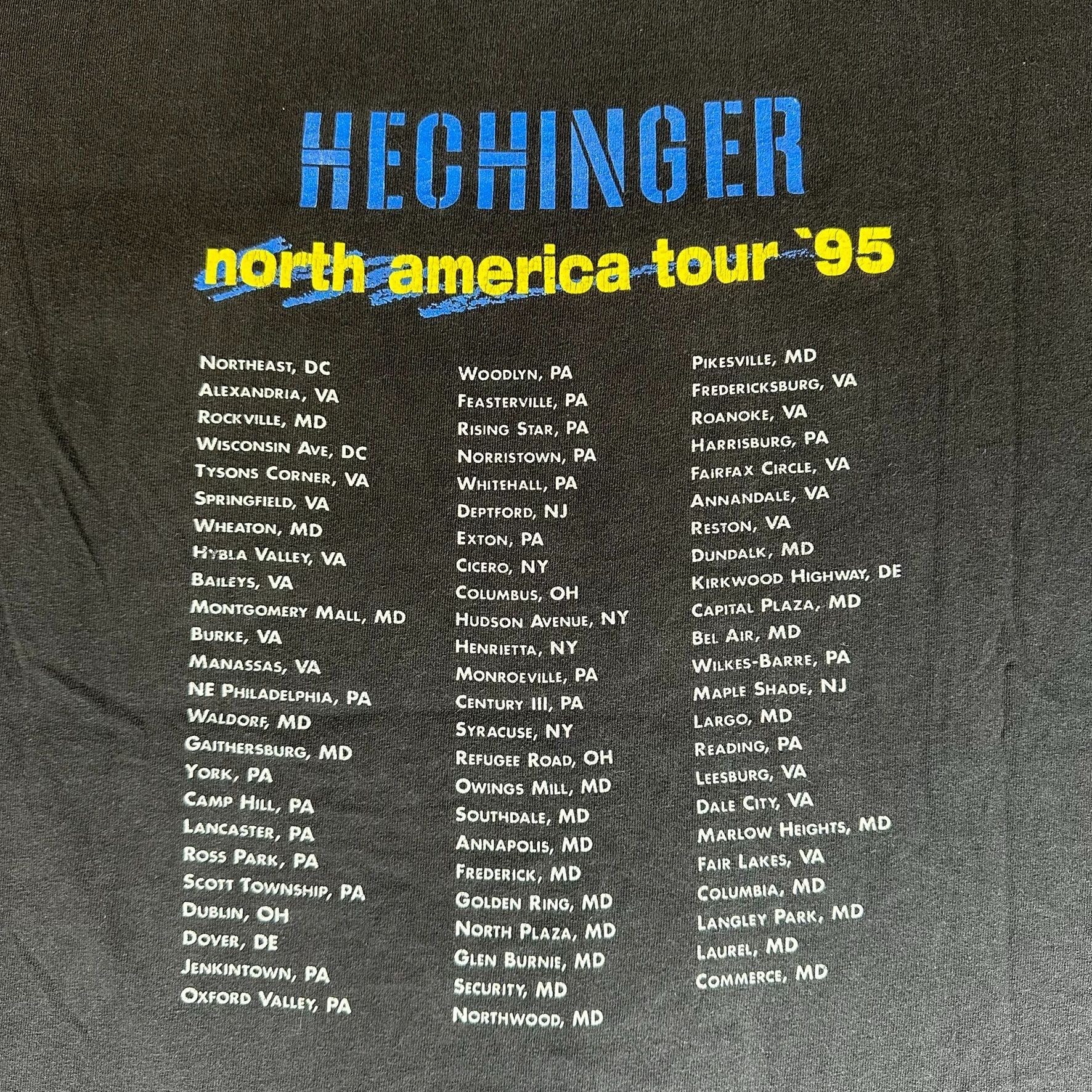 Hanes Vintage 90s Hechinger Faded Black T-Shirt Boxy Single Stitch Size US XL / EU 56 / 4 - 7 Thumbnail