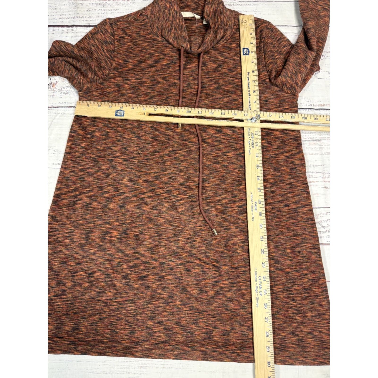 Soft Surroundings Soft Surroundings Tunic Shirt Space Dye High Neck Long Sleeve M Womens Orange NWT Size M / US 6-8 / IT 42-44 - 2 Thumbnail