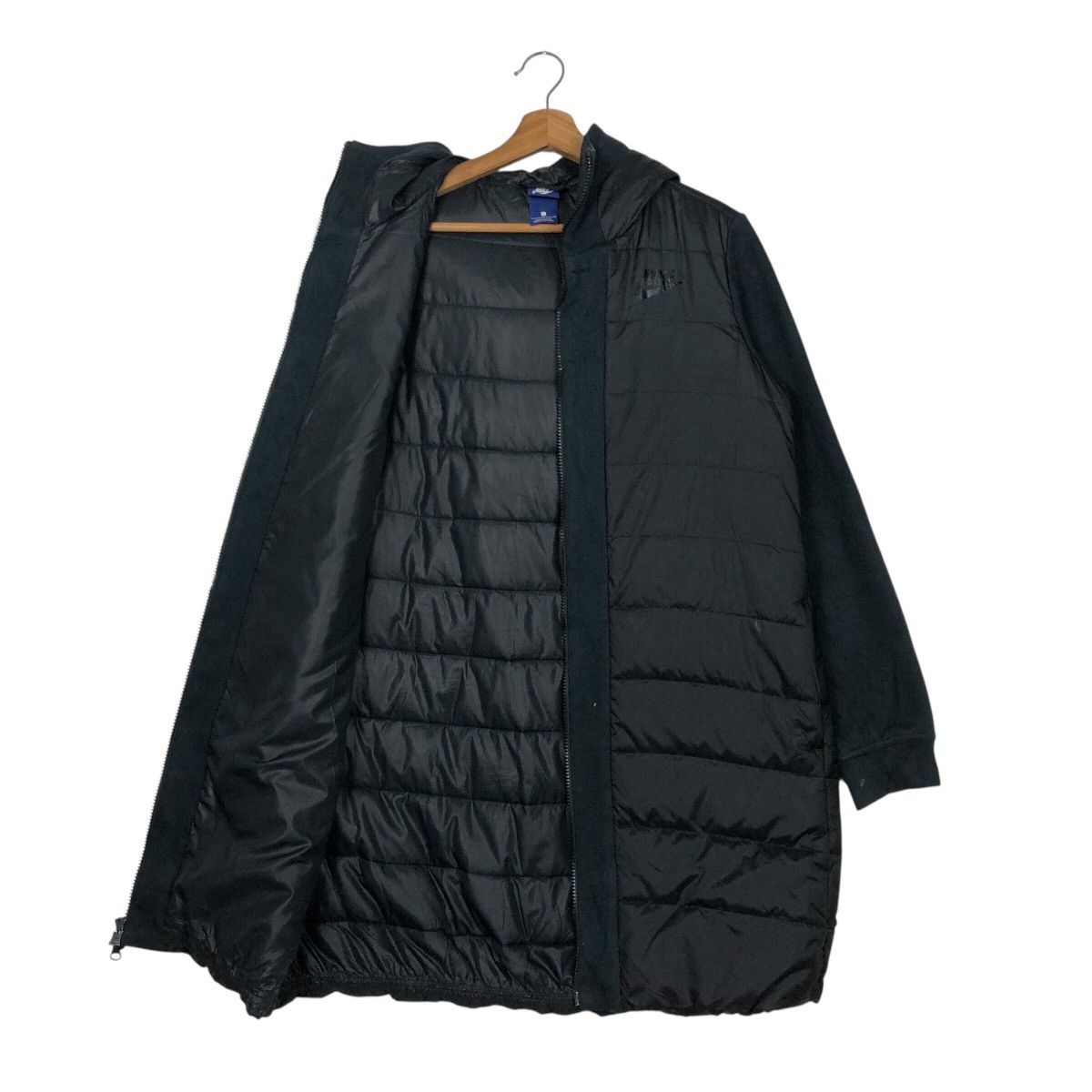 Nike 📌Rich Black Running Quilted Puffer Jacket Nike Hoodie Size US L / EU 52-54 / 3 - 13 Thumbnail