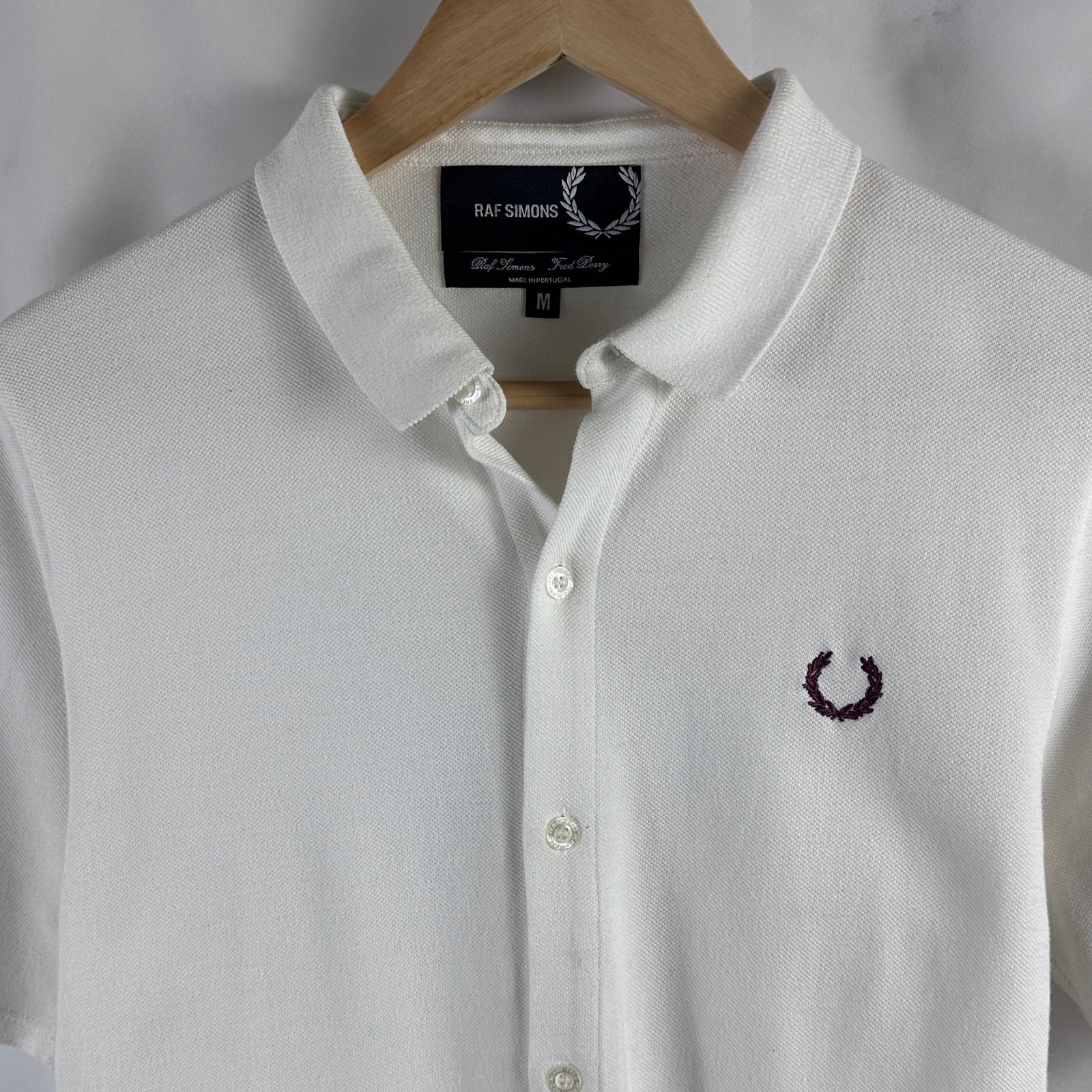 Fred Perry × Raf Simons White Polo Button-Up Size US M / EU 48-50 / 2 - 2 Thumbnail