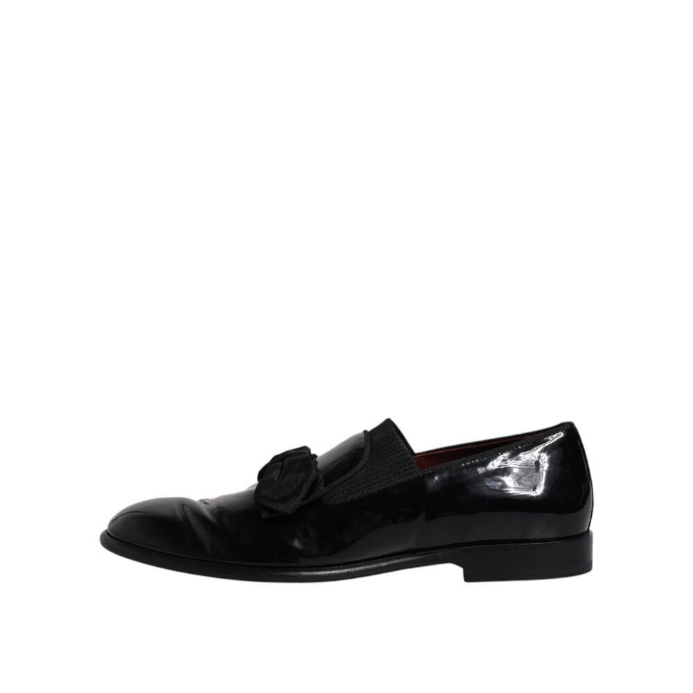Dolce & Gabbana Dolce & Gabbana Black Leather Loafers Men Formal Dress Shoes Size US 8 / EU 41 - 6 Thumbnail