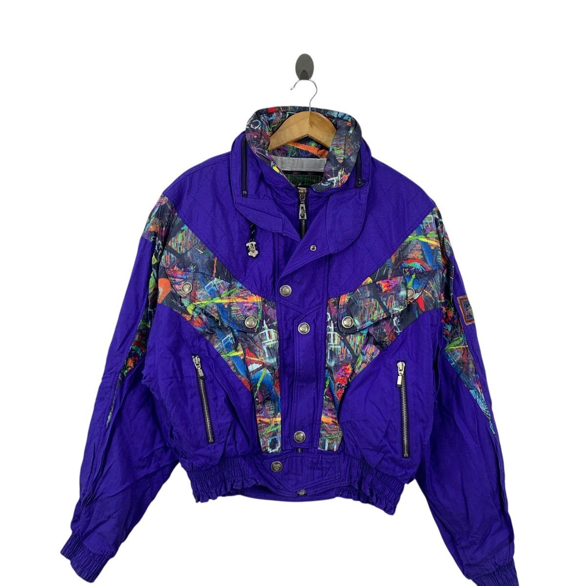 Vintage Vintage KILLY JAPAN SKI Winter Hiking Outdoor Fractal Jacket Size L / US 10 / IT 46 - 4 Thumbnail
