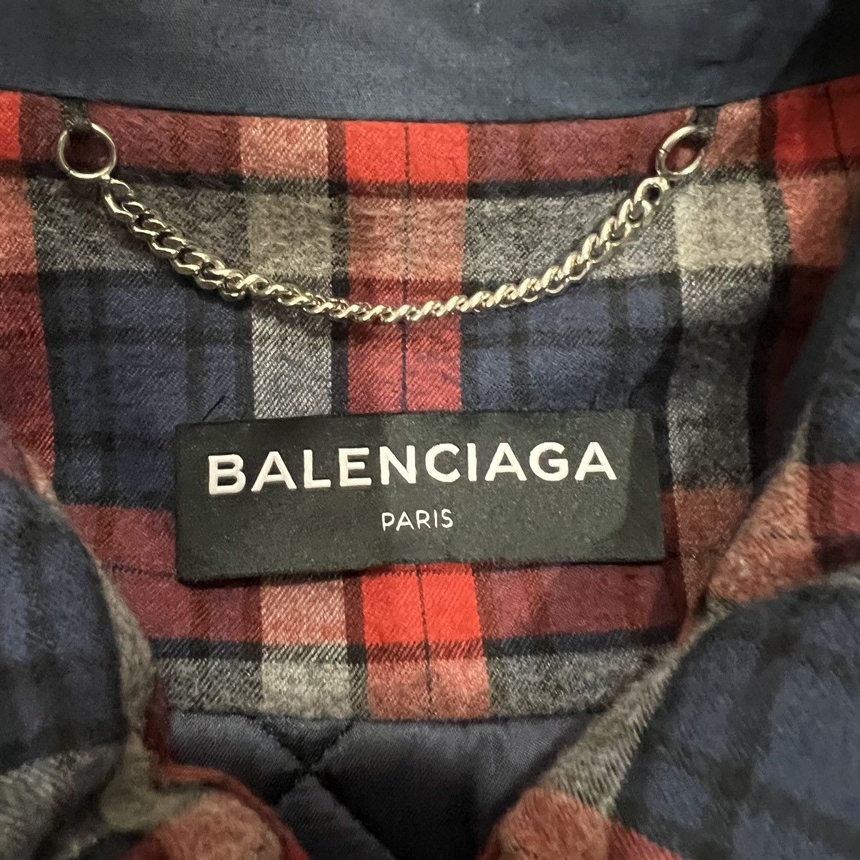 Balenciaga BALENCIAGA 17AW DEMNA GVASALIA PADDED FLANNEL SHIRTS JACKET Size US M / EU 48-50 / 2 - 12 Thumbnail