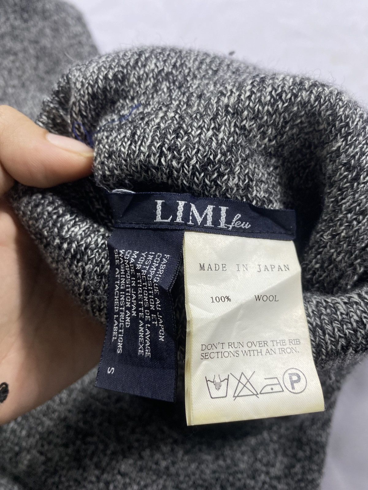 Yohji Yamamoto Yohji Yamamoto knit Limi feu Long slevee Wool Size US S / EU 44-46 / 1 - 6 Thumbnail