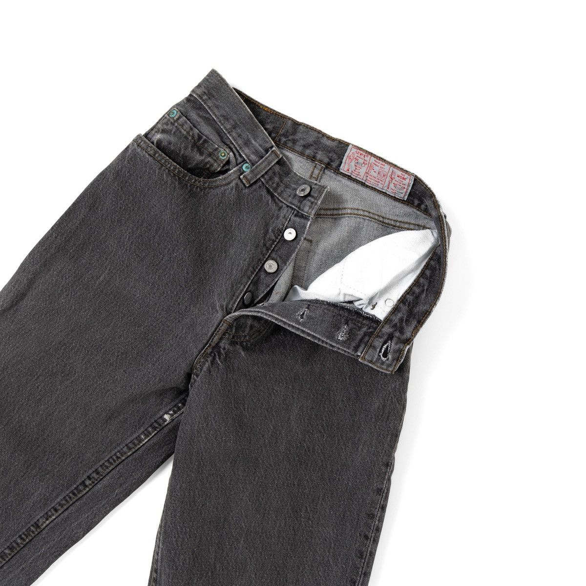Levi's Vintage Clothing Levis 524 Gray Jeans Vintage Rare High Waist Made in USA Size 27" / US 4 / IT 40 - 3 Thumbnail