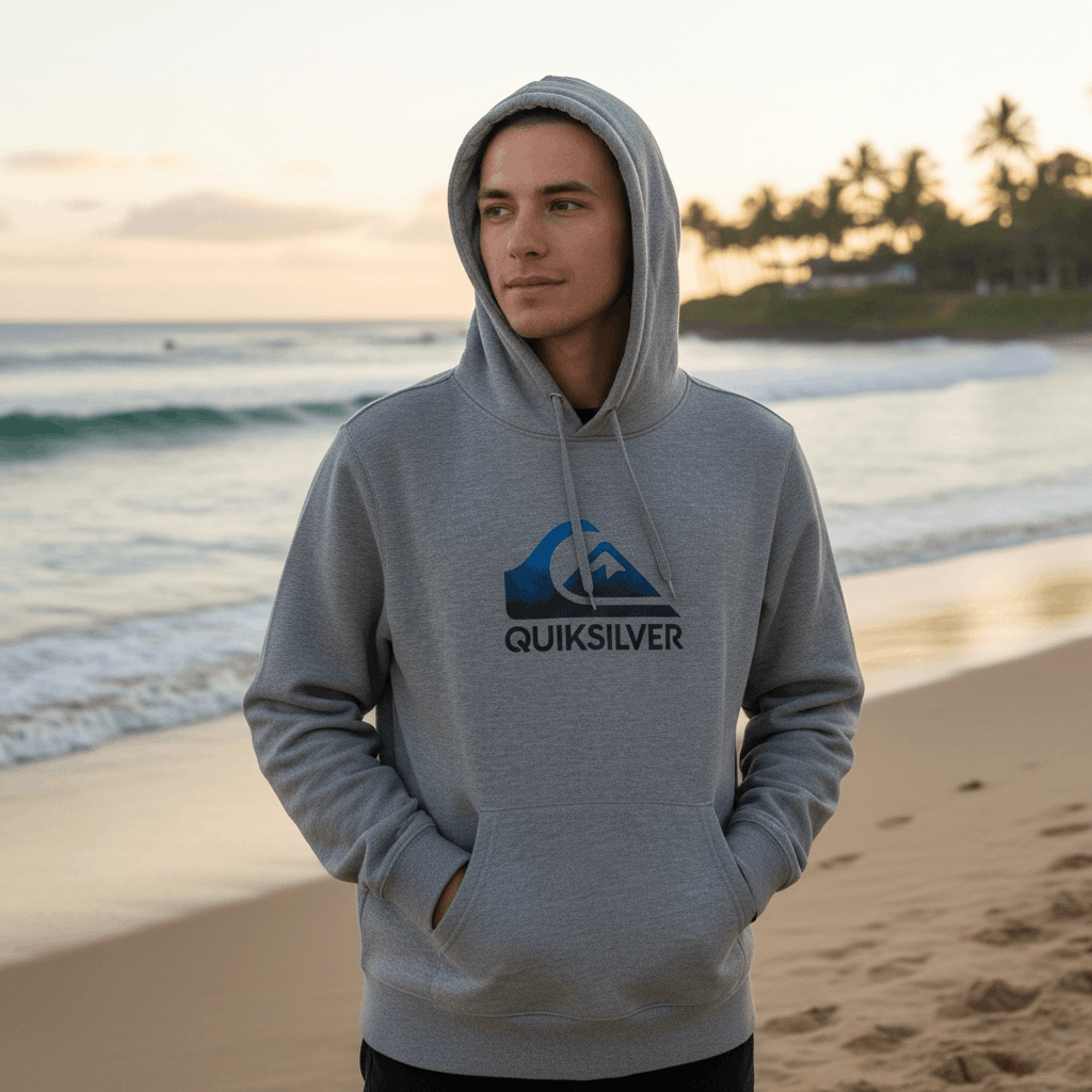 Quiksilver QUIKSILVER Big Logo Surfboard Skateboard Hoodie Size US L / EU 52-54 / 3 - 2 Thumbnail