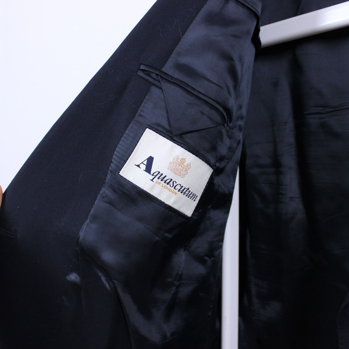 Aquascutum Aquscutum Double Breasted Metal Buttons Blazer Size 46R - 7 Thumbnail